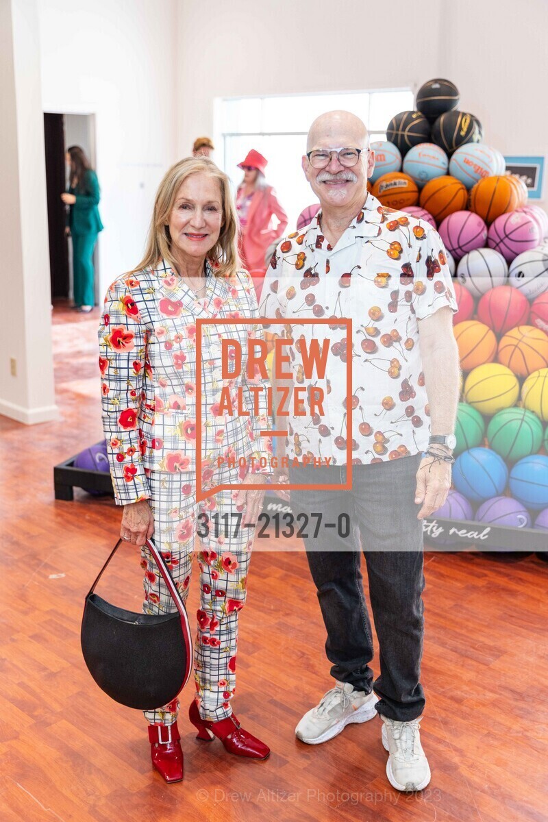 Jill Manton, Glen Helfand, Jessica Silverman Gallery's 15th Anniversary, Jessica Silverman @ 615 Grant Ave, SF, CA 94108 US. Jessica Silverman @ 615 Grant Ave, SF, CA 94108 US, August 18th, 2023, Photo #3117-21327-0 Jill Manton, Glen Helfand, Photo #3117-21327-0