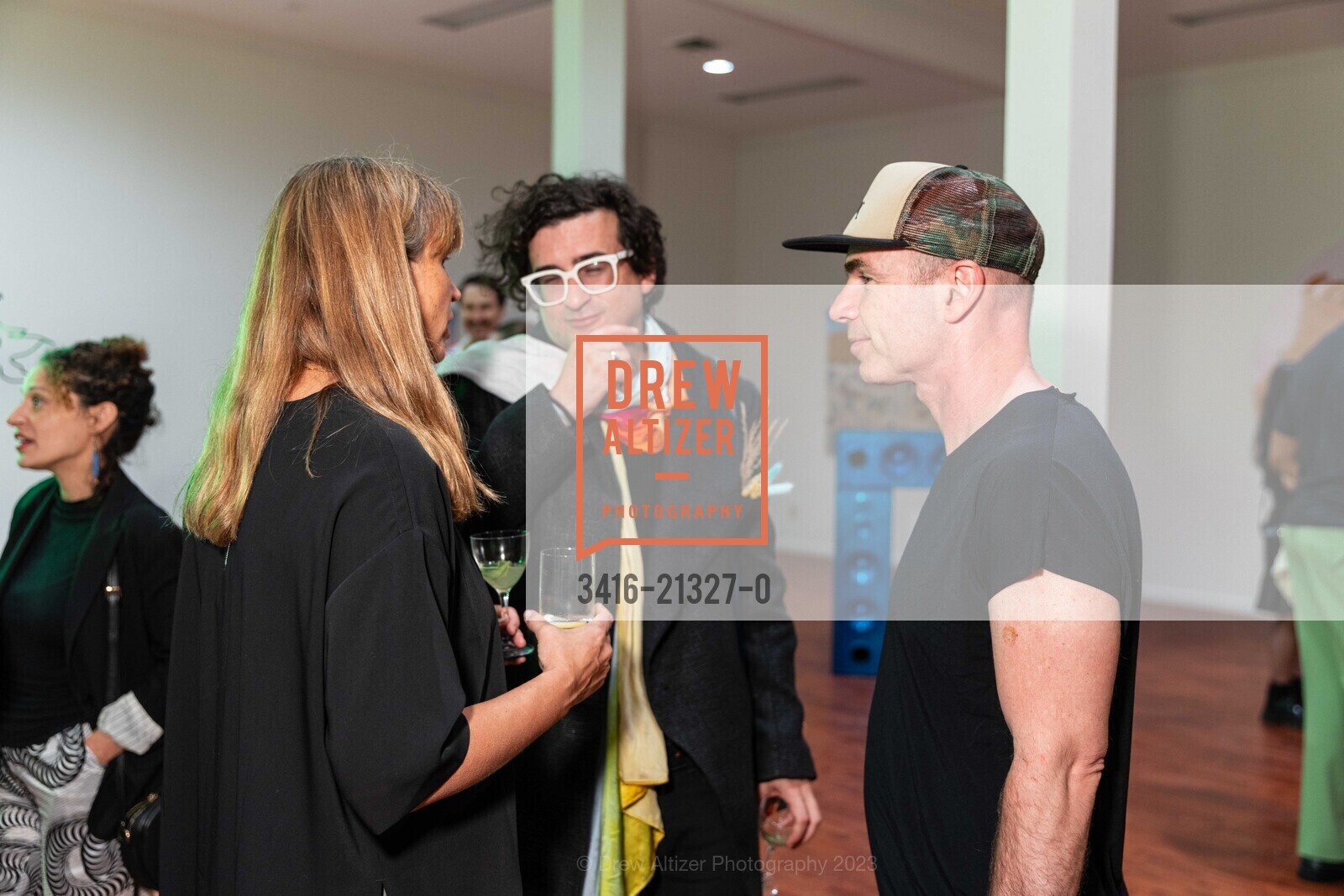 Andrew Berardini, Arthur Roth, Jessica Silverman Gallery's 15th Anniversary, Jessica Silverman @ 615 Grant Ave, SF, CA 94108 US. Jessica Silverman @ 615 Grant Ave, SF, CA 94108 US, August 18th, 2023, Photo #3416-21327-0 Andrew Berardini, Arthur Roth, Photo #3416-21327-0