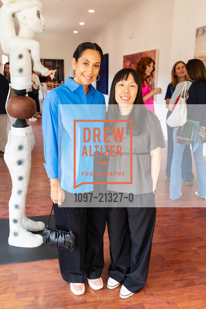 Alana Makilan, Christine Lin, Jessica Silverman Gallery's 15th Anniversary, Jessica Silverman @ 615 Grant Ave, SF, CA 94108 US. Jessica Silverman @ 615 Grant Ave, SF, CA 94108 US, August 18th, 2023, Photo #1097-21327-0 Alana Makilan, Christine Lin, Photo #1097-21327-0