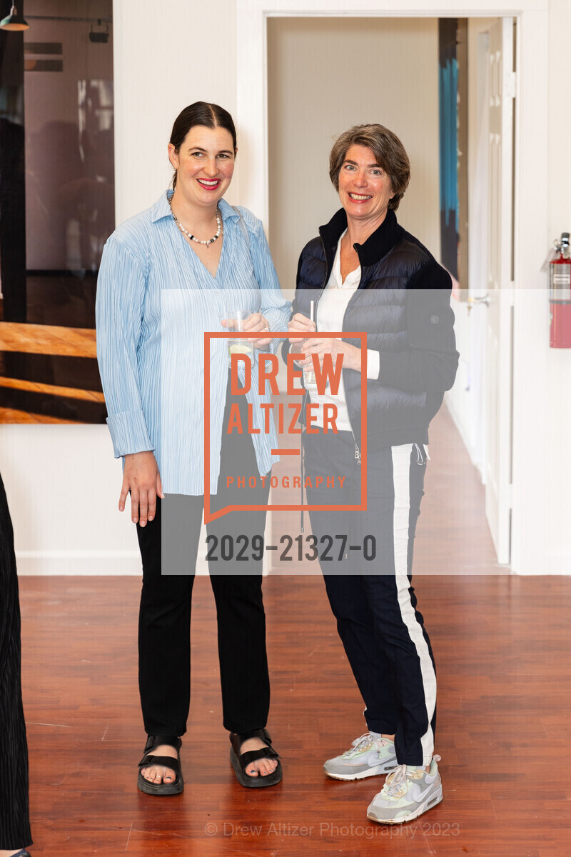 Claire Frost, Claudia Schmuckli, Jessica Silverman Gallery's 15th Anniversary, Jessica Silverman @ 615 Grant Ave, SF, CA 94108 US. Jessica Silverman @ 615 Grant Ave, SF, CA 94108 US, August 18th, 2023, Photo #2029-21327-0 Claire Frost, Claudia Schmuckli, Photo #2029-21327-0
