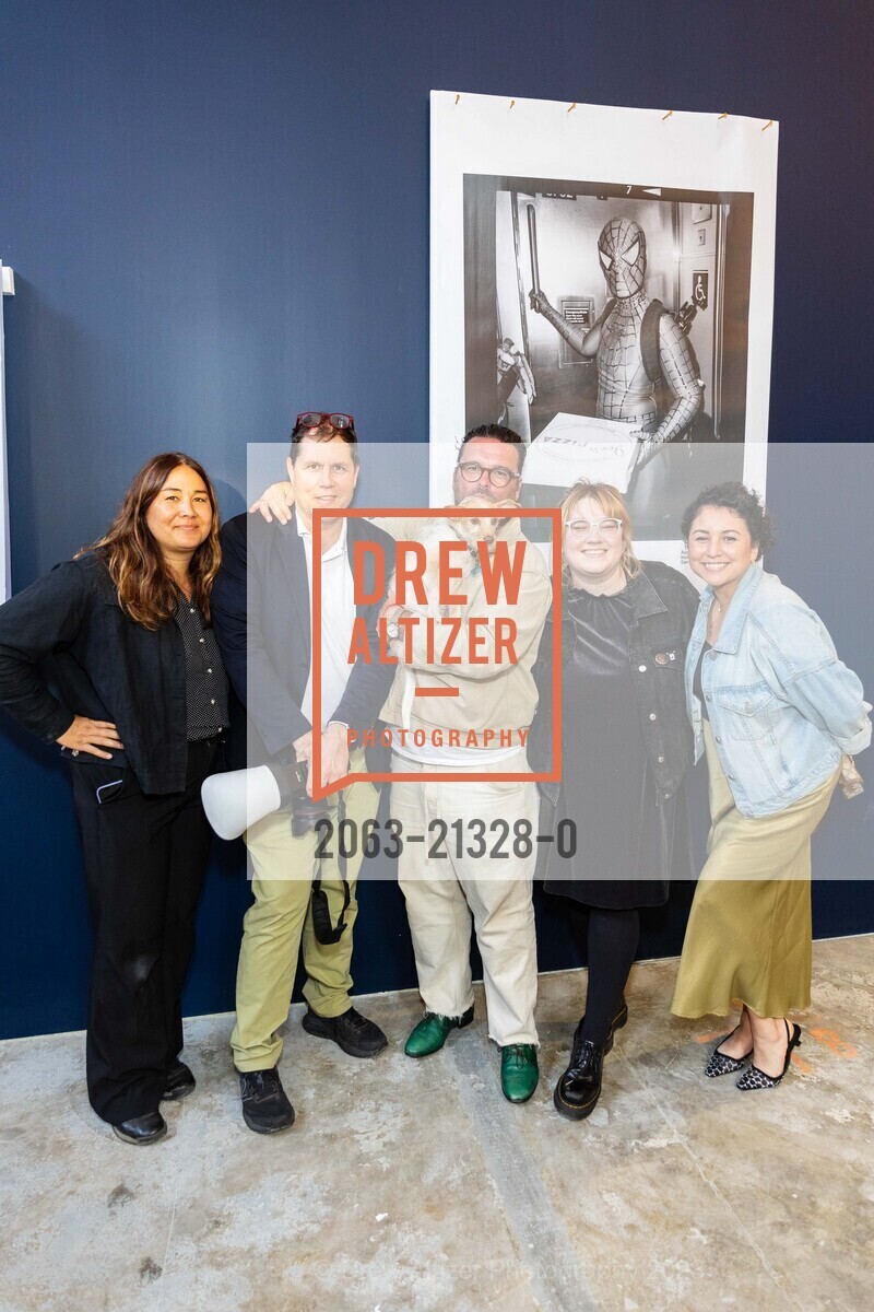 Natalie Schrik, Drew Altizer, Ando Caulfield, Rachel Schrader, Jessica Monroy, BEHIND THE CURTAIN an Interactive Photo Installation presented by Ando Caulfield and Value Culture, ICA SF. 901 Minnesota St, San Francisco, CA 94107, August 20th, 2023, Photo #2063-21328-0 Natalie Schrik, Drew Altizer, Ando Caulfield, Rachel Schrader, Jessica Monroy, Photo #2063-21328-0