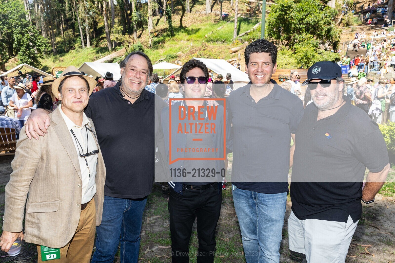 Bob Fielder, David Katznelson, Matthew Goldman, Ian DelBalso, Scott Arwin, Stern Grove Festival's Big Picnic 2023, Sigmund Stern Recreation Grove @ Stern Grove Festival, SF, CA 94132 US. Sigmund Stern Recreation Grove @ Stern Grove Festival, SF, CA 94132 US, August 20th, 2023, Photo #1136-21329-0 Bob Fielder, David Katznelson, Matthew Goldman, Ian DelBalso, Scott Arwin, Photo #1136-21329-0
