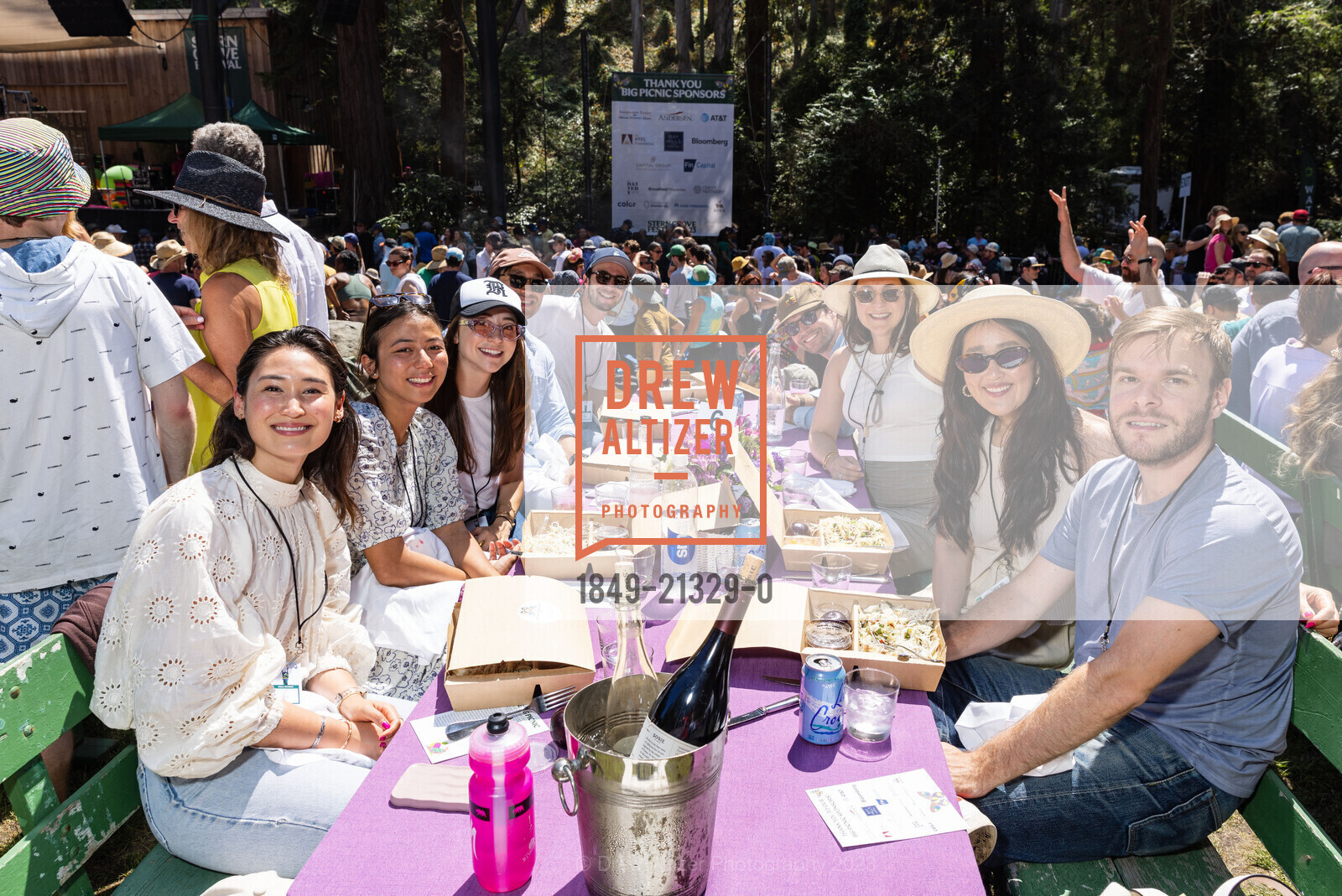 Michael Mondry, Remy Wilkinson, Rose Fisher, Gabby Ayala, Shaone Wilkinson, Mika Limcaoco, Coco Song, Hugh Edmundson, Cleo von Siebenthal, Stern Grove Festival's Big Picnic 2023, Sigmund Stern Recreation Grove @ Stern Grove Festival, SF, CA 94132 US. Sigmund Stern Recreation Grove @ Stern Grove Festival, SF, CA 94132 US, August 20th, 2023, Photo #1849-21329-0 Michael Mondry, Remy Wilkinson, Rose Fisher, Gabby Ayala, Shaone Wilkinson, Mika Limcaoco, Coco Song, Hugh Edmundson, Cleo von Siebenthal, Photo #1849-21329-0