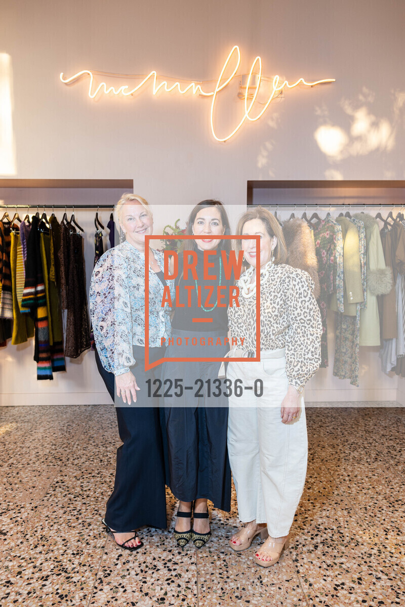 Kara Baysinger, Jennifer Shappley, Judy Shappley, McMullen Fall Presentation, McMullen @ 2257 Broadway, Oakland, CA 94612 US. McMullen @ 2257 Broadway, Oakland, CA 94612 US, August 24th, 2023, Photo #1225-21336-0 Kara Baysinger, Jennifer Shappley, Judy Shappley, Photo #1225-21336-0