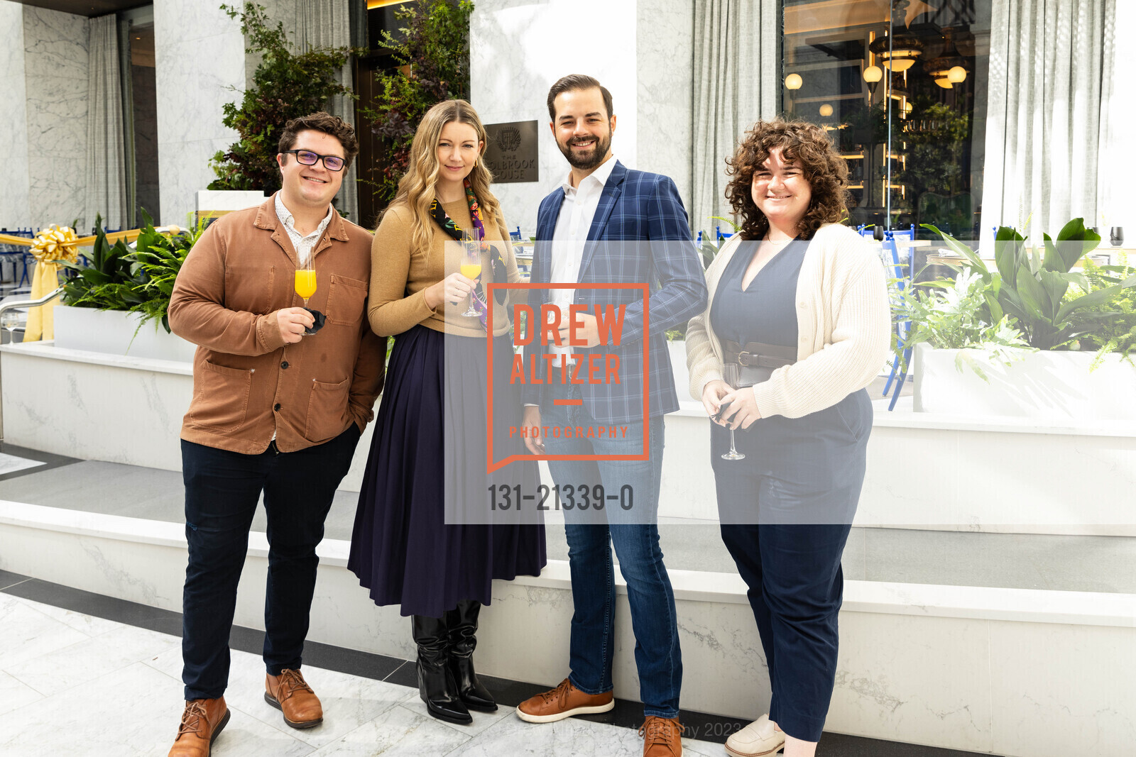 Peter Hatchinson, Bevan Bunch, Doug Hopkins, Kaitlyn Horn, Holbrook House Grand Opening + Ribbon Cutting, The Conservatory at One Sansome @ One Sansome St, SF, CA 94104 US. The Conservatory at One Sansome @ One Sansome St, SF, CA 94104 US, September 6th, 2023, Photo #131-21339-0 Peter Hatchinson, Bevan Bunch, Doug Hopkins, Kaitlyn Horn, Photo #131-21339-0