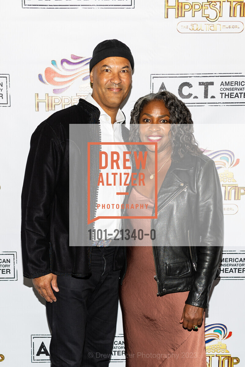 Derrick Taylor, Marcia Barrow Taylor, American Conservatory Theater’s World Premiere Production of Hippest Trip – The Soul Train Musical, The Westin St. Francis San Francisco on Union Square @ 335 Powell St, SF, CA 94102 US. The Westin St. Francis San Francisco on Union Square @ 335 Powell St, SF, CA 94102 US, September 6th, 2023, Photo #1101-21340-0 Derrick Taylor, Marcia Barrow Taylor, Photo #1101-21340-0