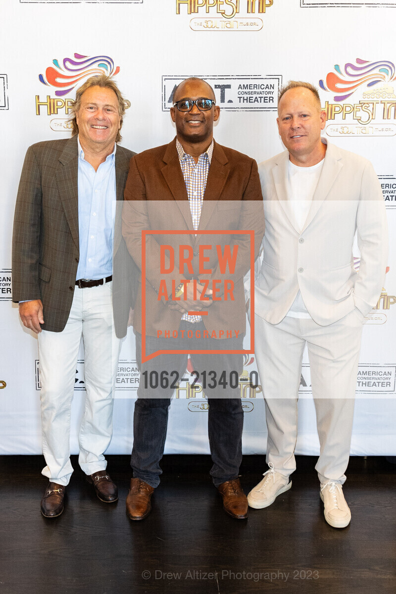 Jeff Tick, Richard Gay, Matthew Weaver, American Conservatory Theater’s World Premiere Production of Hippest Trip – The Soul Train Musical, The Westin St. Francis San Francisco on Union Square @ 335 Powell St, SF, CA 94102 US. The Westin St. Francis San Francisco on Union Square @ 335 Powell St, SF, CA 94102 US, September 6th, 2023, Photo #1062-21340-0 Jeff Tick, Richard Gay, Matthew Weaver, Photo #1062-21340-0