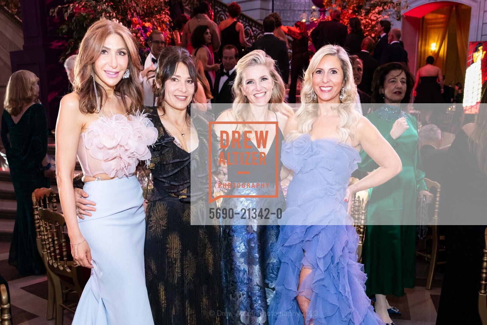 Melissa Boxer Zill, Jennifer Bienaime, Pamela Flanagan, Ginny Ziegler, San Francisco Opera Ball 2023, San Francisco War Memorial & Performing Arts Center @ 401 Van Ness Ave, SF, CA 94102 US. San Francisco War Memorial & Performing Arts Center @ 401 Van Ness Ave, SF, CA 94102 US, September 8th, 2023, Photo #5690-21342-0 Melissa Boxer Zill, Jennifer Bienaime, Pamela Flanagan, Ginny Ziegler, Photo #5690-21342-0