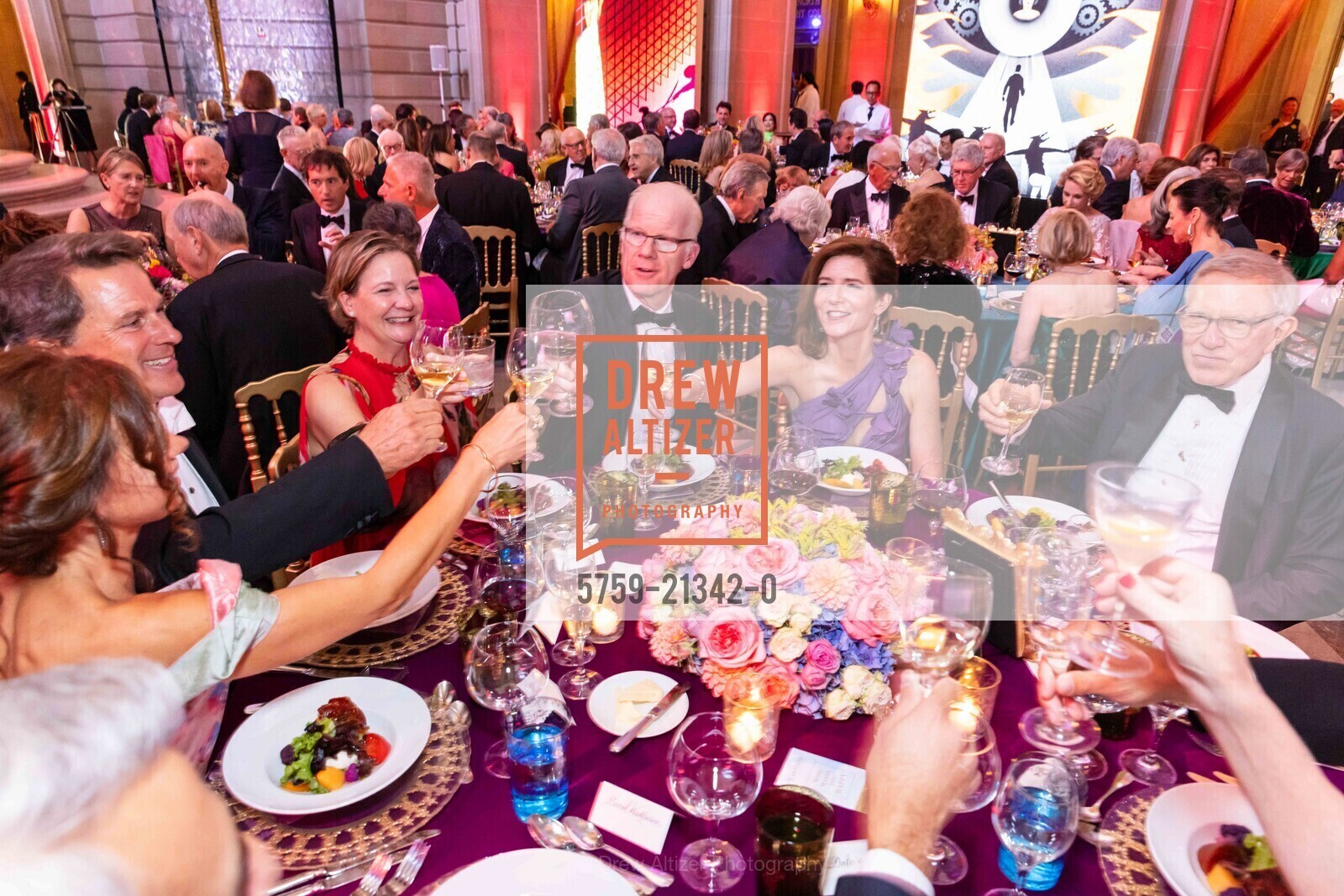 Gregory Malin, Molly Wadhwani, Peter Crawford, Francesca Amann, Bill Poland, San Francisco Opera Ball 2023, San Francisco War Memorial & Performing Arts Center @ 401 Van Ness Ave, SF, CA 94102 US. San Francisco War Memorial & Performing Arts Center @ 401 Van Ness Ave, SF, CA 94102 US, September 8th, 2023, Photo #5759-21342-0 Gregory Malin, Molly Wadhwani, Peter Crawford, Francesca Amann, Bill Poland, Photo #5759-21342-0