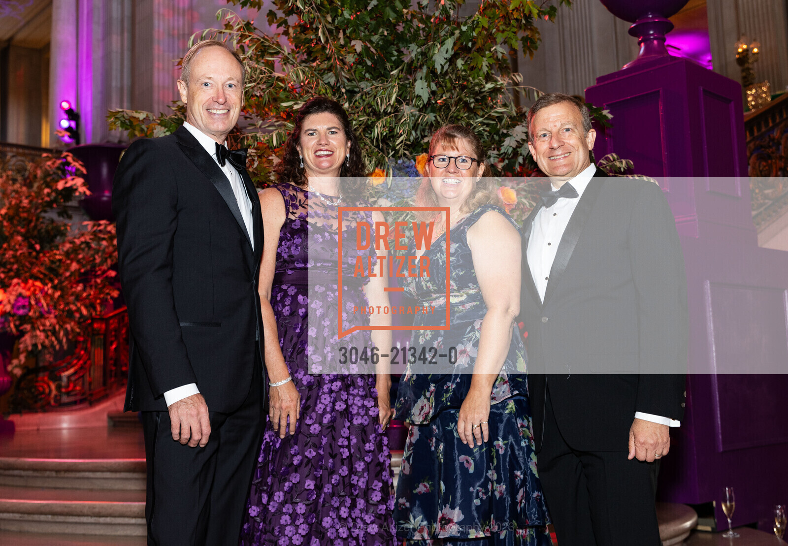 Scott Eikenberry, Ashley Eikenberry, Fiona Walter, Todd Walter, San Francisco Opera Ball 2023, San Francisco War Memorial & Performing Arts Center @ 401 Van Ness Ave, SF, CA 94102 US. San Francisco War Memorial & Performing Arts Center @ 401 Van Ness Ave, SF, CA 94102 US, September 8th, 2023, Photo #3046-21342-0 Scott Eikenberry, Ashley Eikenberry, Fiona Walter, Todd Walter, Photo #3046-21342-0