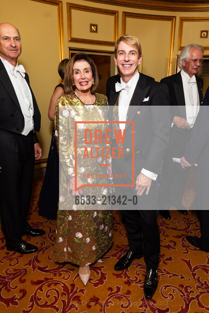 Nancy Pelosi, Jack Calhoun, San Francisco Opera Ball 2023, San Francisco War Memorial & Performing Arts Center @ 401 Van Ness Ave, SF, CA 94102 US. San Francisco War Memorial & Performing Arts Center @ 401 Van Ness Ave, SF, CA 94102 US, September 8th, 2023, Photo #6633-21342-0 Nancy Pelosi, Jack Calhoun, Photo #6633-21342-0