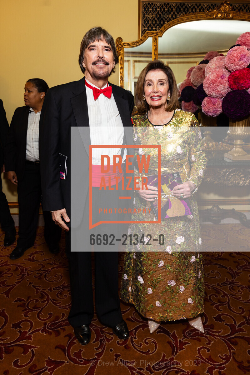 John Rosin, Nancy Pelosi, San Francisco Opera Ball 2023, San Francisco War Memorial & Performing Arts Center @ 401 Van Ness Ave, SF, CA 94102 US. San Francisco War Memorial & Performing Arts Center @ 401 Van Ness Ave, SF, CA 94102 US, September 8th, 2023, Photo #6692-21342-0 John Rosin, Nancy Pelosi, Photo #6692-21342-0