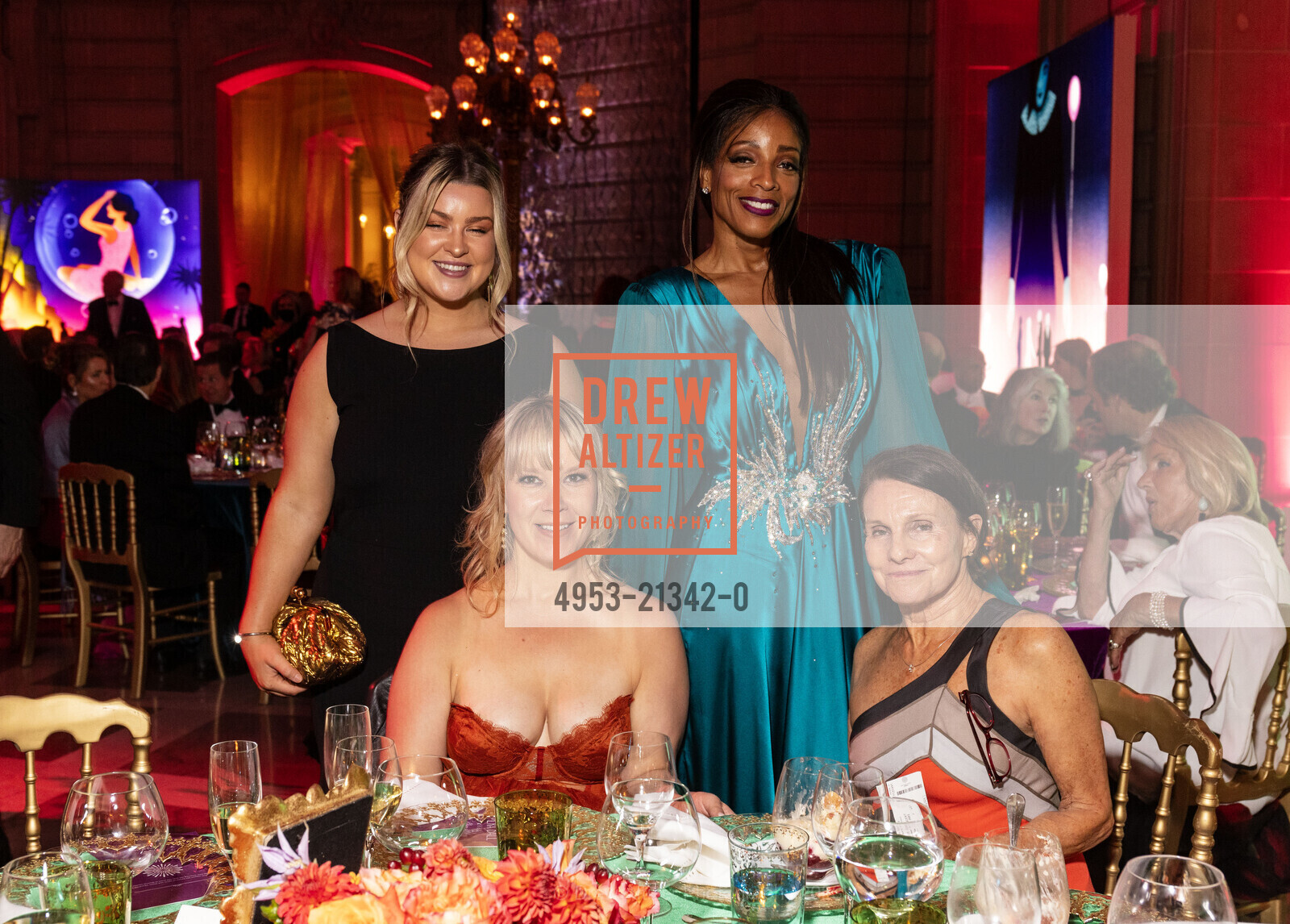 Ashley Camuso, Tanum David Bohen, Sally Bard, San Francisco Opera Ball 2023, San Francisco War Memorial & Performing Arts Center @ 401 Van Ness Ave, SF, CA 94102 US. San Francisco War Memorial & Performing Arts Center @ 401 Van Ness Ave, SF, CA 94102 US, September 8th, 2023, Photo #4953-21342-0 Ashley Camuso, Tanum David Bohen, Sally Bard, Photo #4953-21342-0