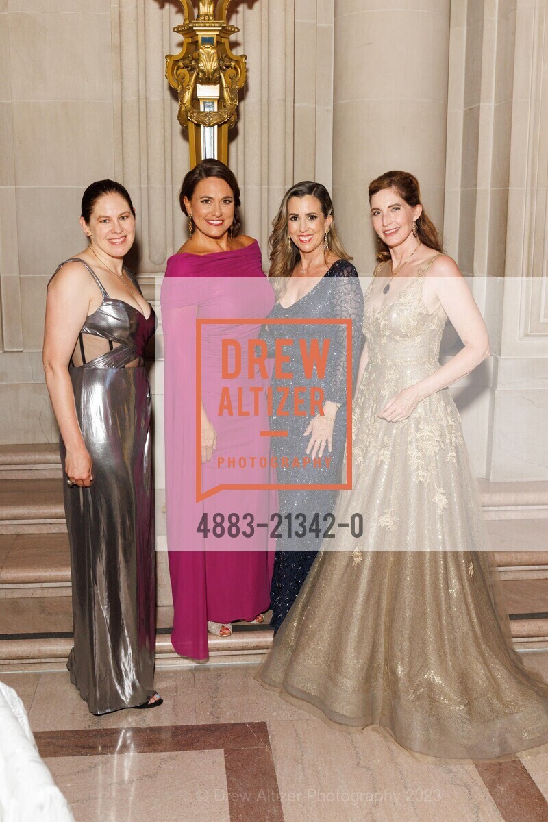 Courtney Risman-Jones, Claudia Volpi, Ursula Castaneda, Alissa Black, San Francisco Opera Ball 2023, San Francisco War Memorial & Performing Arts Center @ 401 Van Ness Ave, SF, CA 94102 US. San Francisco War Memorial & Performing Arts Center @ 401 Van Ness Ave, SF, CA 94102 US, September 8th, 2023, Photo #4883-21342-0 Courtney Risman-Jones, Claudia Volpi, Ursula Castaneda, Alissa Black, Photo #4883-21342-0