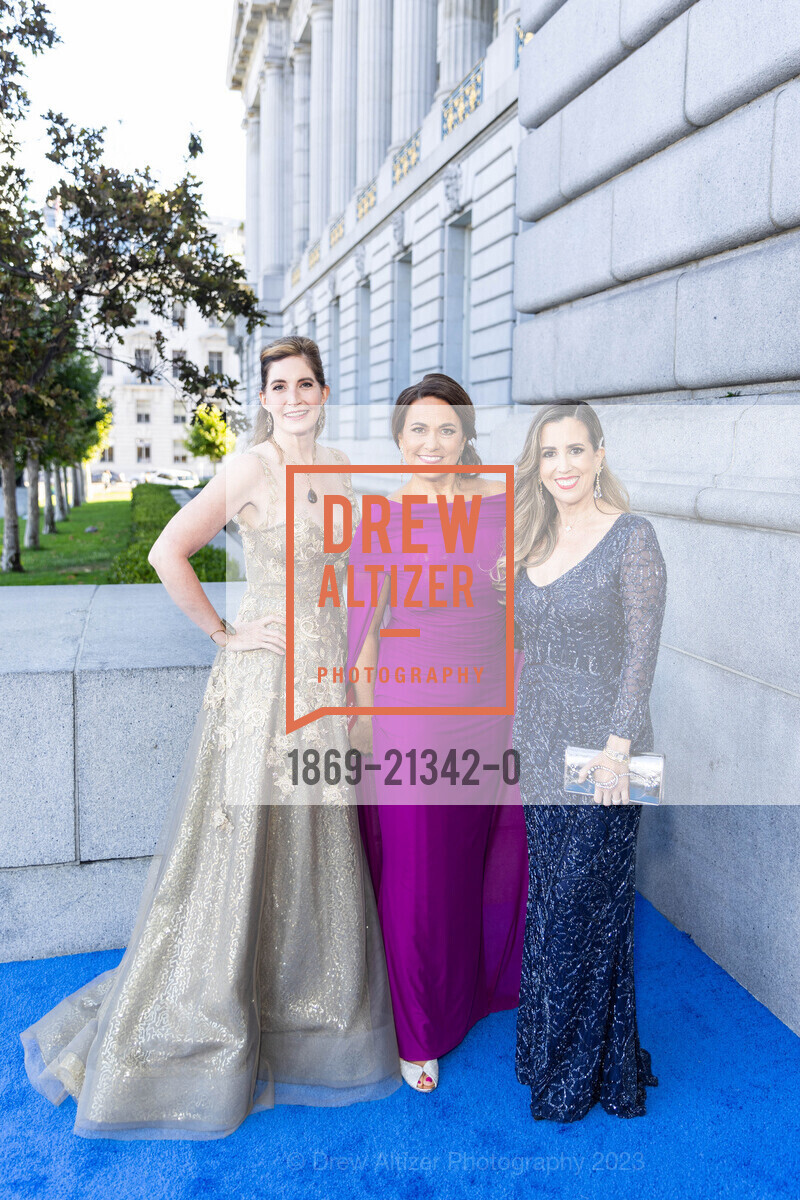 Alissa Black, Claudia Volpi, Ursula Castaneda, San Francisco Opera Ball 2023, San Francisco War Memorial & Performing Arts Center @ 401 Van Ness Ave, SF, CA 94102 US. San Francisco War Memorial & Performing Arts Center @ 401 Van Ness Ave, SF, CA 94102 US, September 8th, 2023, Photo #1869-21342-0 Alissa Black, Claudia Volpi, Ursula Castaneda, Photo #1869-21342-0