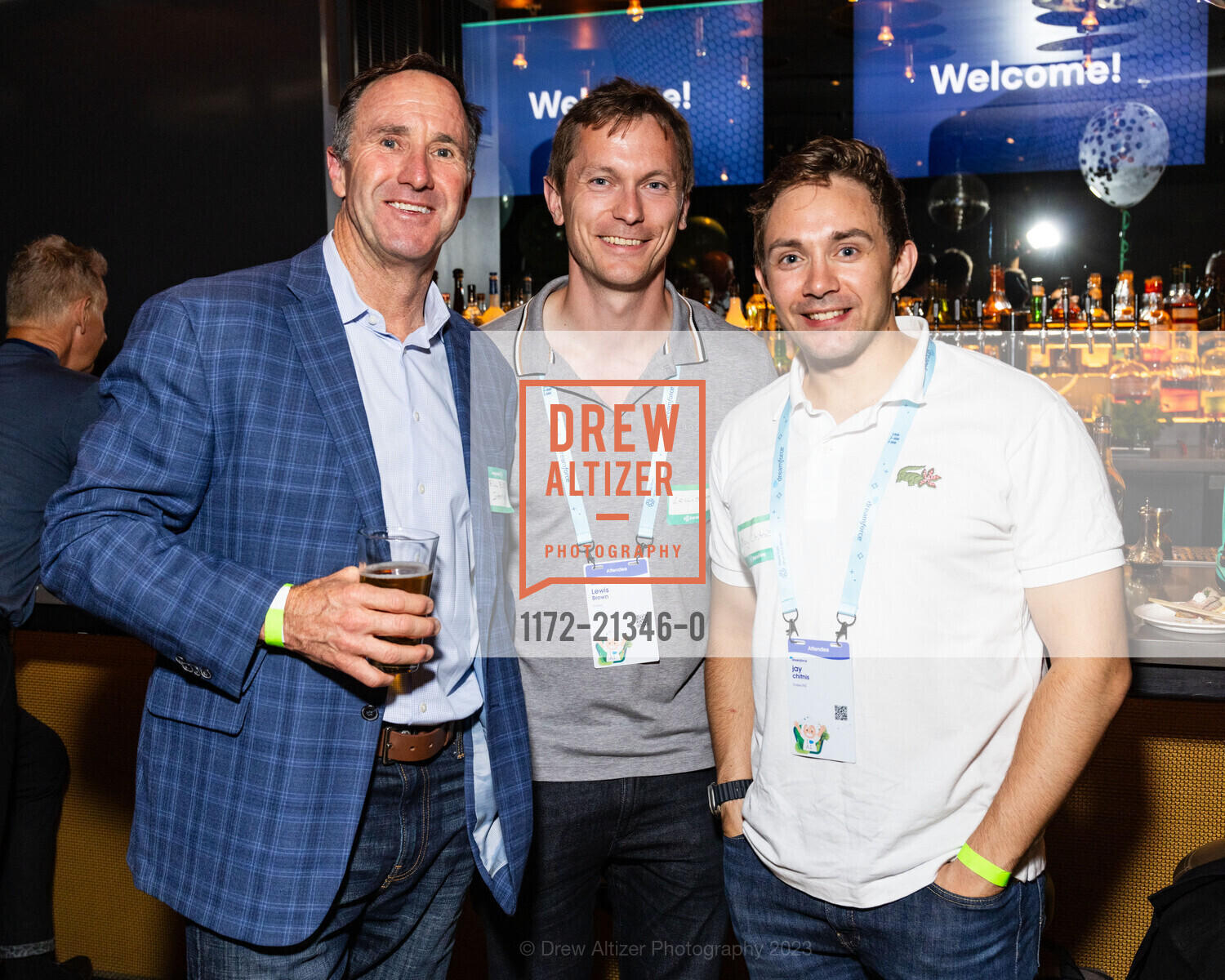Bill Bliss, Lewis Brown, Jay Chitnis, Introhive Dreamforce Launch Party 2023, Persona @ 685 Sutter St, SF, CA 94102 US. Persona @ 685 Sutter St, SF, CA 94102 US, September 11th, 2023, Photo #1172-21346-0 Bill Bliss, Lewis Brown, Jay Chitnis, Photo #1172-21346-0