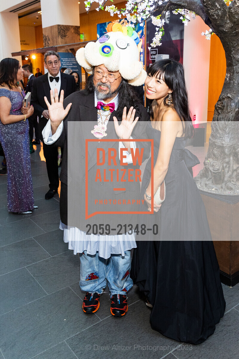Takashi Murakami, Jacqueline Chan, Asian Art Museum's 2023 Gala Celebrating Takashi Murakami and "Unfamiliar People", Asian Art Museum @ 200 Larkin St, SF, CA 94102 US. Asian Art Museum @ 200 Larkin St, SF, CA 94102 US, September 13th, 2023, Photo #2059-21348-0 Takashi Murakami, Jacqueline Chan, Photo #2059-21348-0