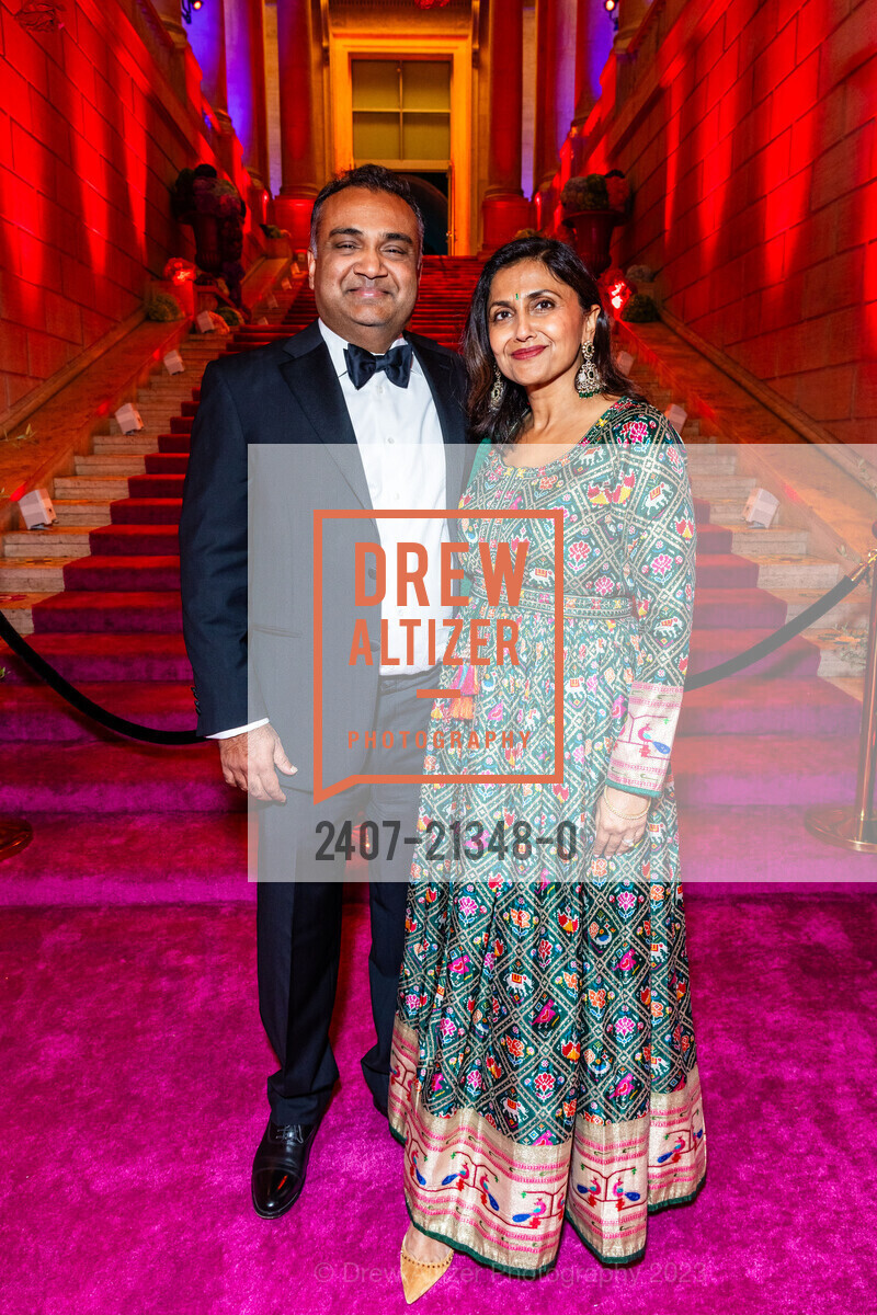 Neal Mohan, Hema Sareen Mohan, Asian Art Museum's 2023 Gala Celebrating Takashi Murakami and "Unfamiliar People", Asian Art Museum @ 200 Larkin St, SF, CA 94102 US. Asian Art Museum @ 200 Larkin St, SF, CA 94102 US, September 13th, 2023, Photo #2407-21348-0 Neal Mohan, Hema Sareen Mohan, Photo #2407-21348-0