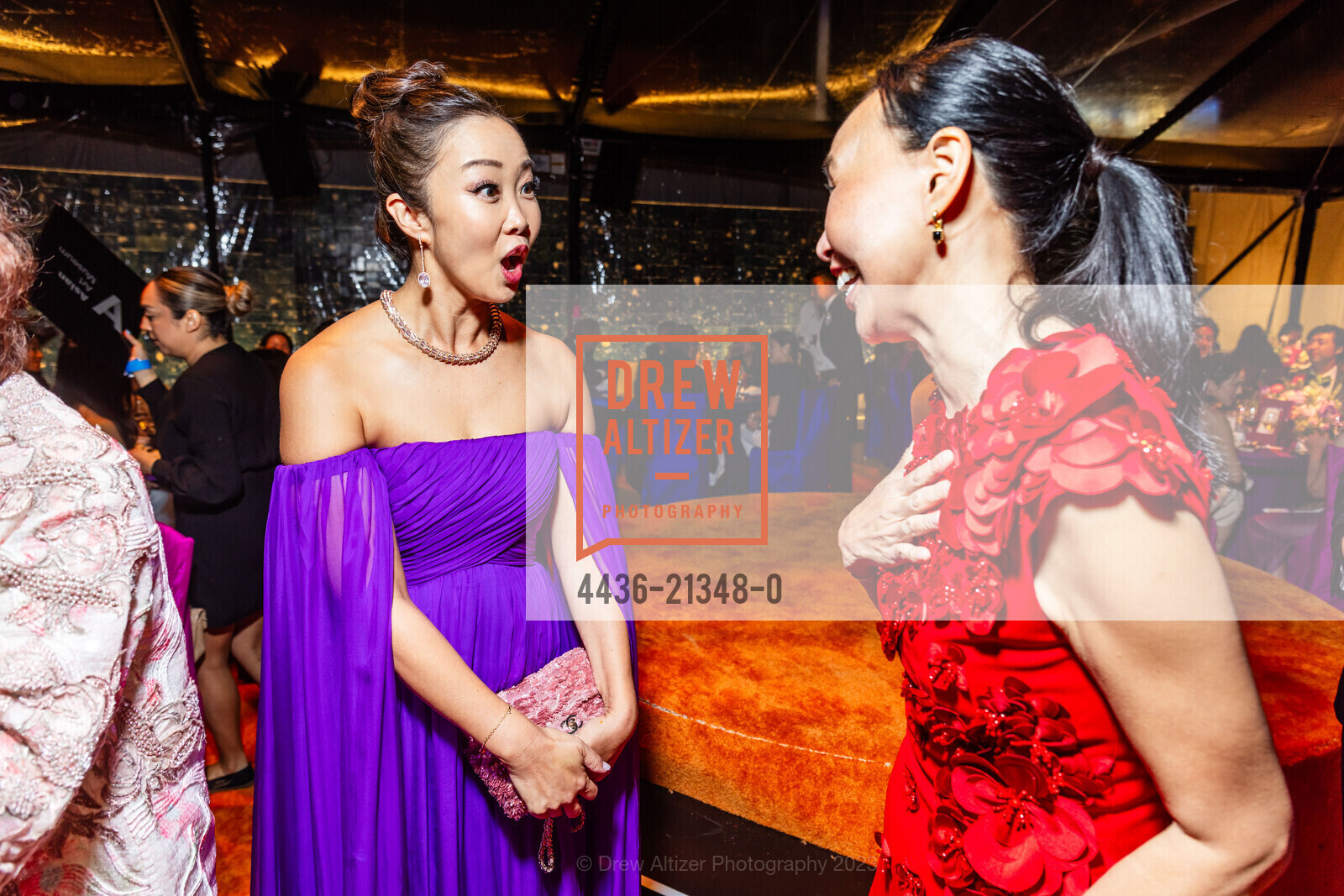 Sandra Cheung, Carolyn Chang, Asian Art Museum's 2023 Gala Celebrating Takashi Murakami and "Unfamiliar People", Asian Art Museum @ 200 Larkin St, SF, CA 94102 US. Asian Art Museum @ 200 Larkin St, SF, CA 94102 US, September 13th, 2023, Photo #4436-21348-0 Sandra Cheung, Carolyn Chang, Photo #4436-21348-0