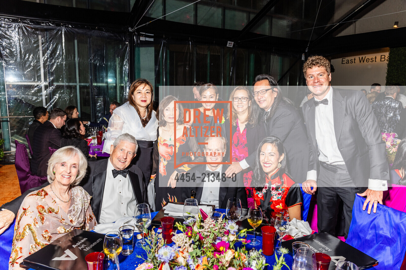 Connie Loarie, Robert Loarie, Mindy Sun, Thao Dodson, Tiffany Chang, Jerome Dodson, Annabel Chang, Jon Wright, Peter Sun, Asian Art Museum's 2023 Gala Celebrating Takashi Murakami and "Unfamiliar People", Asian Art Museum @ 200 Larkin St, SF, CA 94102 US. Asian Art Museum @ 200 Larkin St, SF, CA 94102 US, September 13th, 2023, Photo #4454-21348-0 Connie Loarie, Robert Loarie, Mindy Sun, Thao Dodson, Tiffany Chang, Jerome Dodson, Annabel Chang, Jon Wright, Peter Sun, Photo #4454-21348-0