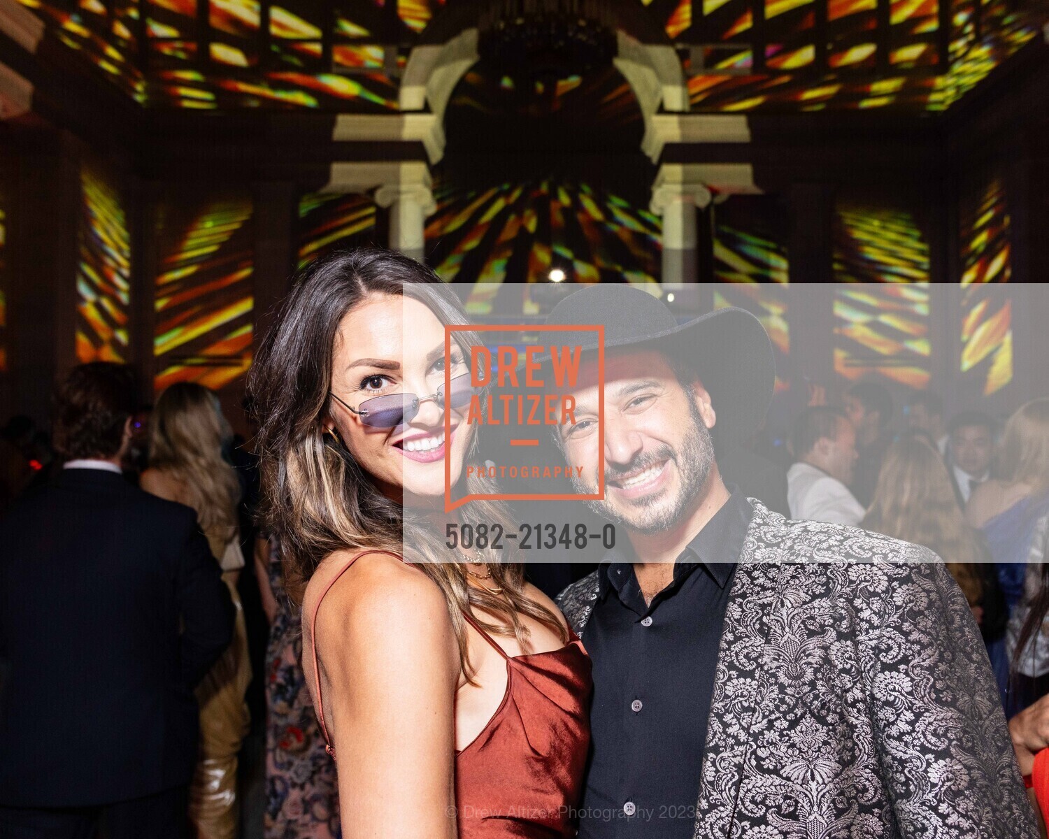 Subhi Barakat, Danielle Dewal, Asian Art Museum's 2023 Gala Celebrating Takashi Murakami and "Unfamiliar People", Asian Art Museum @ 200 Larkin St, SF, CA 94102 US. Asian Art Museum @ 200 Larkin St, SF, CA 94102 US, September 13th, 2023, Photo #5082-21348-0 Subhi Barakat, Danielle Dewal, Photo #5082-21348-0
