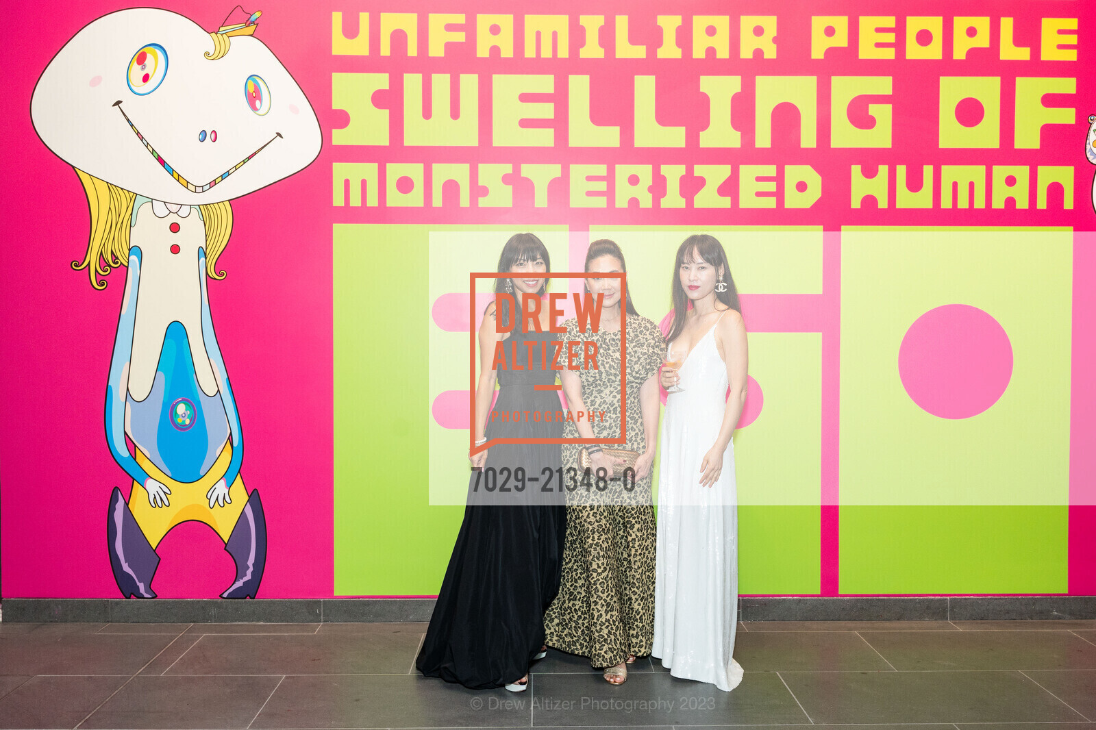 Jacqueline Chan, Shieny Chung, Jiyoung Park, Asian Art Museum's 2023 Gala Celebrating Takashi Murakami and "Unfamiliar People", Asian Art Museum @ 200 Larkin St, SF, CA 94102 US. Asian Art Museum @ 200 Larkin St, SF, CA 94102 US, September 13th, 2023, Photo #7029-21348-0 Jacqueline Chan, Shieny Chung, Jiyoung Park, Photo #7029-21348-0