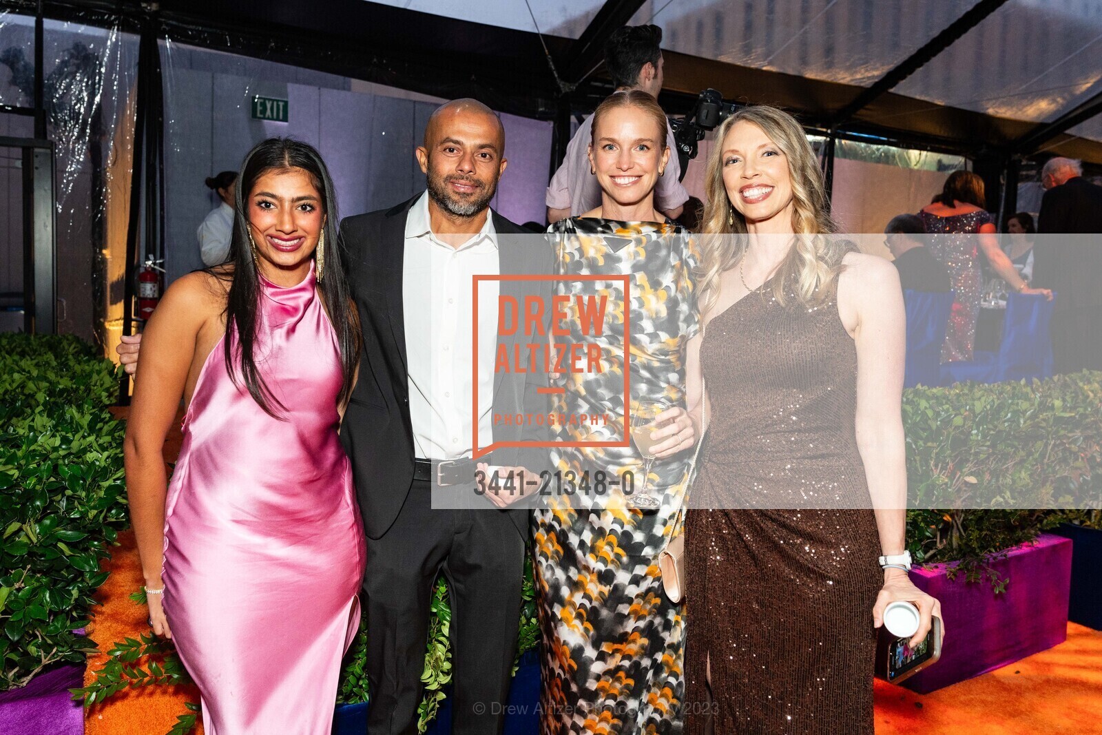 Claudia, Nisha Chandry, Lucy Selfworth, Lara Hoffman, Asian Art Museum's 2023 Gala Celebrating Takashi Murakami and "Unfamiliar People", Asian Art Museum @ 200 Larkin St, SF, CA 94102 US. Asian Art Museum @ 200 Larkin St, SF, CA 94102 US, September 13th, 2023, Photo #3441-21348-0 Claudia, Nisha Chandry, Lucy Selfworth, Lara Hoffman, Photo #3441-21348-0