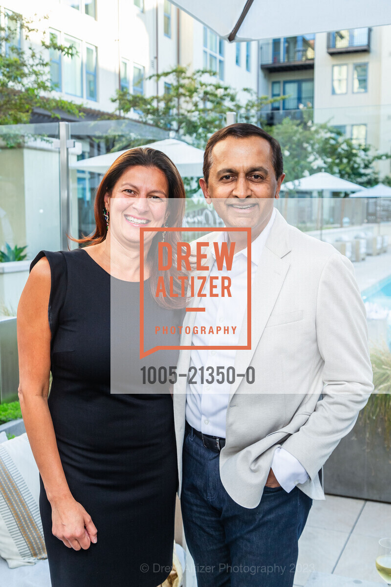 Arti Sharma, Sunil Seshadri, Springline Grand Opening VIP Dinner, 550 Oak Grove Ave, Menlo Park, CA 94025 US. 550 Oak Grove Ave, Menlo Park, CA 94025 US, September 13th, 2023, Photo #1005-21350-0 Arti Sharma, Sunil Seshadri, Photo #1005-21350-0