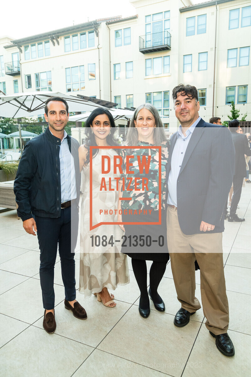 Cyrus Sanandaji, Mansi Shah, Jen Wolosin, Gabriel Wolosin, Springline Grand Opening VIP Dinner, 550 Oak Grove Ave, Menlo Park, CA 94025 US. 550 Oak Grove Ave, Menlo Park, CA 94025 US, September 13th, 2023, Photo #1084-21350-0 Cyrus Sanandaji, Mansi Shah, Jen Wolosin, Gabriel Wolosin, Photo #1084-21350-0