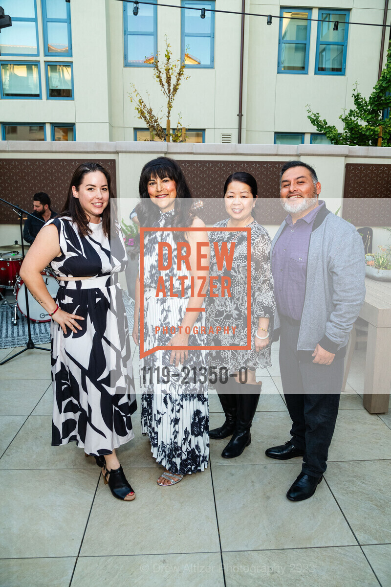 Sabine McDonald, Alicia Sutter, Lynn Truong, Ricardo Ramirez, Springline Grand Opening VIP Dinner, 550 Oak Grove Ave, Menlo Park, CA 94025 US. 550 Oak Grove Ave, Menlo Park, CA 94025 US, September 13th, 2023, Photo #1119-21350-0 Sabine McDonald, Alicia Sutter, Lynn Truong, Ricardo Ramirez, Photo #1119-21350-0