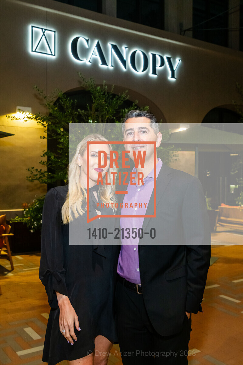 Ashley Moseby, Steve Mohebi, Springline Grand Opening VIP Dinner, 550 Oak Grove Ave, Menlo Park, CA 94025 US. 550 Oak Grove Ave, Menlo Park, CA 94025 US, September 13th, 2023, Photo #1410-21350-0 Ashley Moseby, Steve Mohebi, Photo #1410-21350-0