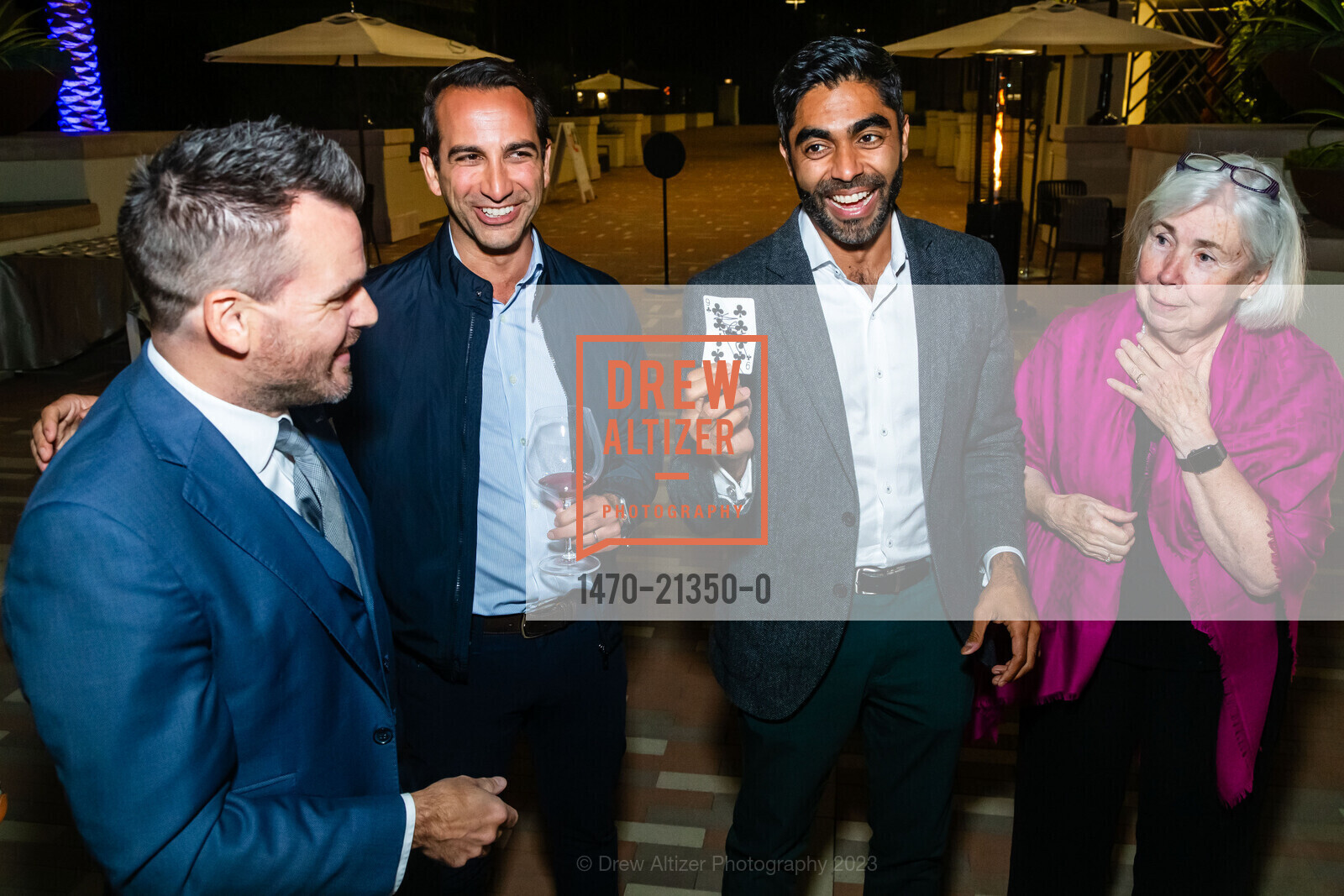 Cyrus Sanandaji, Kabir Seth, Fran Dehn, Springline Grand Opening VIP Dinner, 550 Oak Grove Ave, Menlo Park, CA 94025 US. 550 Oak Grove Ave, Menlo Park, CA 94025 US, September 13th, 2023, Photo #1470-21350-0 Cyrus Sanandaji, Kabir Seth, Fran Dehn, Photo #1470-21350-0