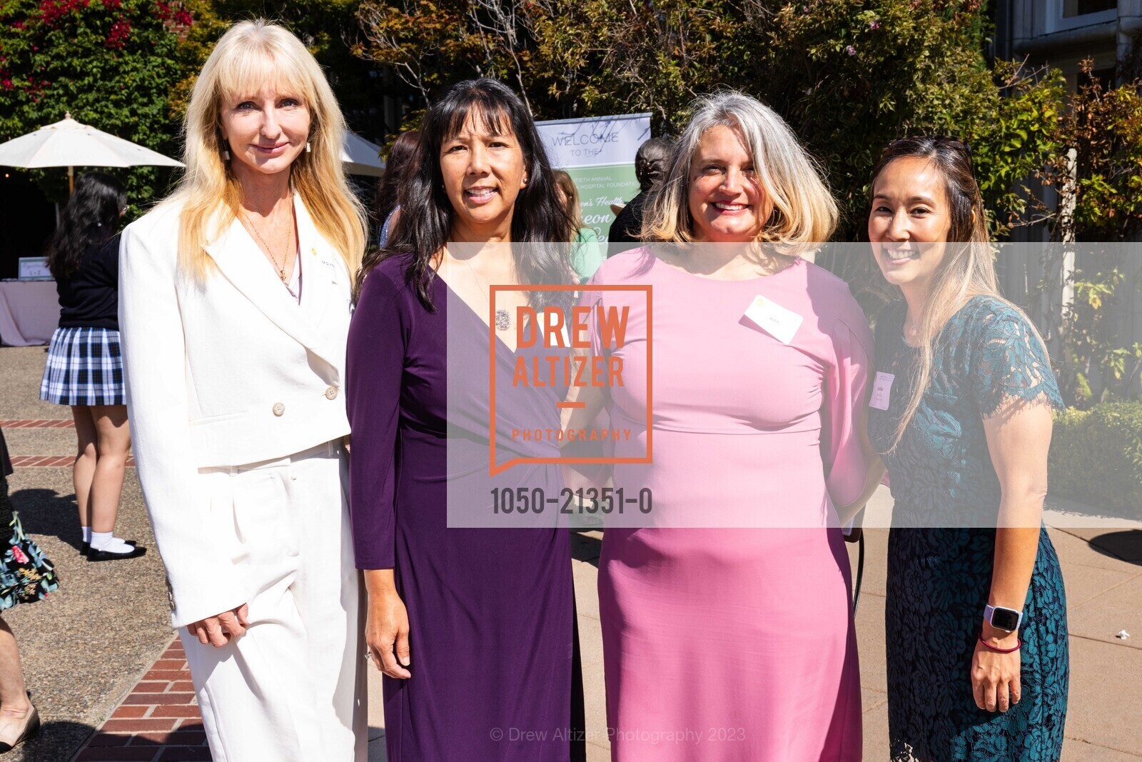 Maureen Smith, Kathy Engle, Marian Smith, Leslie Nishina, Mills-Peninsula Hospital Foundation’s 20th Annual Women’s Luncheon & Lecture, Kohl Mansion @ 2750 Adeline Dr, Burlingame, CA 94010 US. Kohl Mansion @ 2750 Adeline Dr, Burlingame, CA 94010 US, September 14th, 2023, Photo #1050-21351-0 Maureen Smith, Kathy Engle, Marian Smith, Leslie Nishina, Photo #1050-21351-0