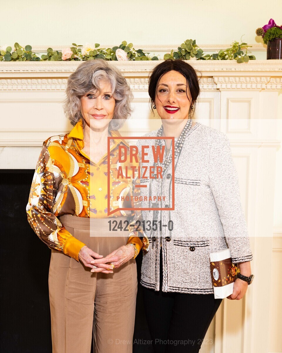 Jane Fonda, Raya Elias-Petros, Mills-Peninsula Hospital Foundation’s 20th Annual Women’s Luncheon & Lecture, Kohl Mansion @ 2750 Adeline Dr, Burlingame, CA 94010 US. Kohl Mansion @ 2750 Adeline Dr, Burlingame, CA 94010 US, September 14th, 2023, Photo #1242-21351-0 Jane Fonda, Raya Elias-Petros, Photo #1242-21351-0