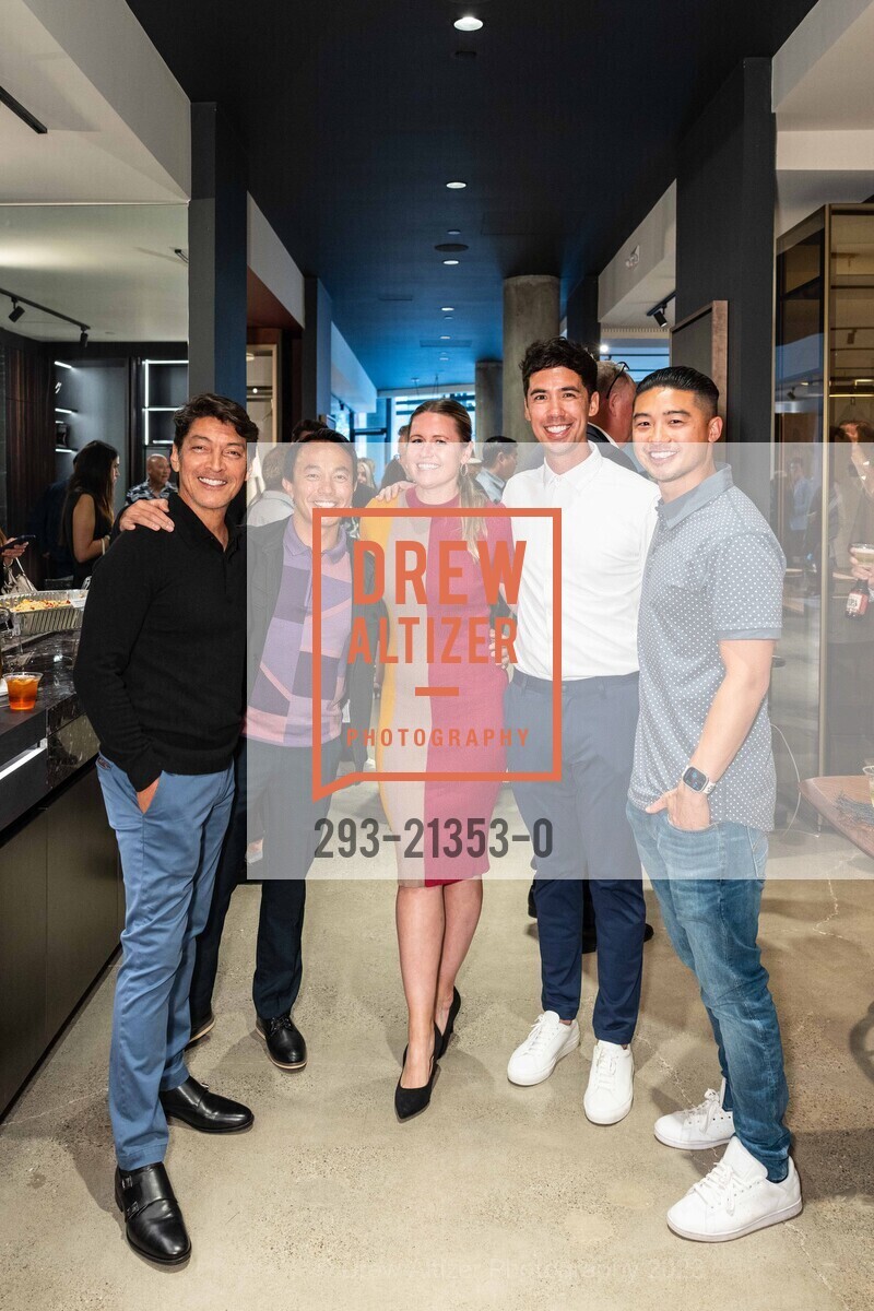 Ronnie Alvarez, Alex Prum, Sarah Welch, Ryan Welch, Brian Yee, SCIC Italia San Francisco Flagship Showroom Opening, 68 Division St @ US. 68 Division St @ US, September 14th, 2023, Photo #293-21353-0 Ronnie Alvarez, Alex Prum, Sarah Welch, Ryan Welch, Brian Yee, Photo #293-21353-0