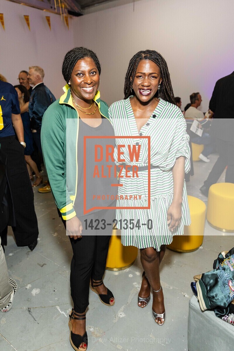 Lateefah Baxter, Monique Woodard, ICA Homecoming: First Annual Benefit, ICA SF @ 901 Minnesota St, SF, CA 94107 US. ICA SF @ 901 Minnesota St, SF, CA 94107 US, Photo #1423-21354-0 Lateefah Baxter, Monique Woodard, Photo #1423-21354-0