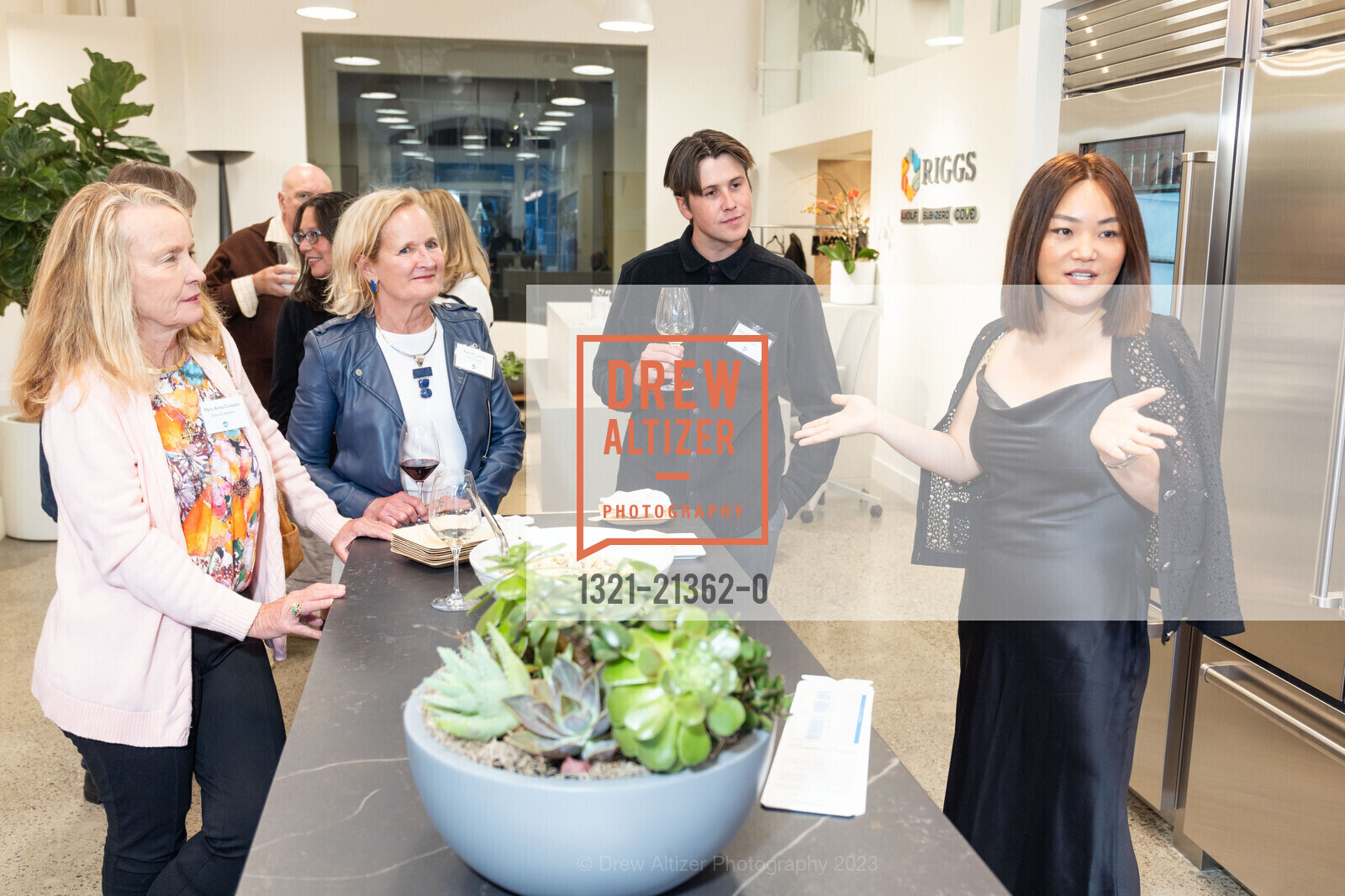 Mary Cresalia, Kim McGuinness, Eden Withers-Koch, Anita Kung, Riggs Design Event with MarinLiving Magazine, 150 Rhode Island St, SF, CA 94103 US. 150 Rhode Island St, SF, CA 94103 US, September 21st, 2023, Photo #1321-21362-0 Mary Cresalia, Kim McGuinness, Eden Withers-Koch, Anita Kung, Photo #1321-21362-0