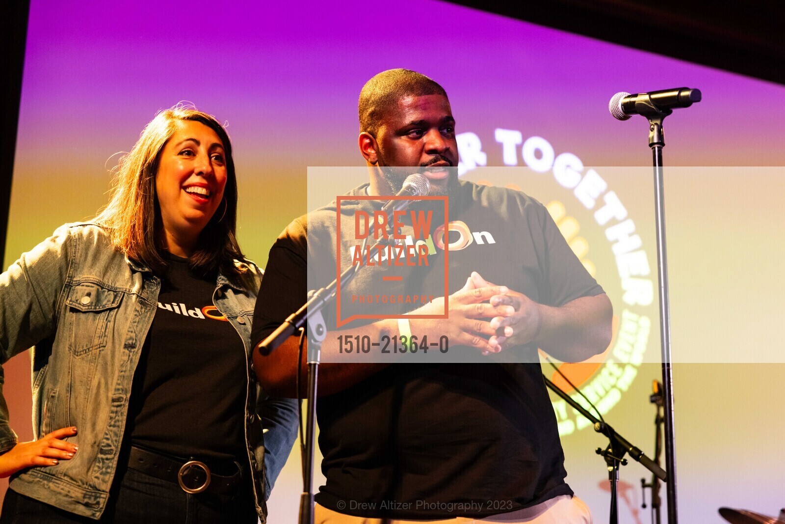Carrie Pena, Travis Welcome, BuildON Concert 2023, The Chapel @ 777 Valencia St, SF, CA 94110 US. The Chapel @ 777 Valencia St, SF, CA 94110 US, September 21st, 2023, Photo #1510-21364-0 Carrie Pena, Travis Welcome, Photo #1510-21364-0