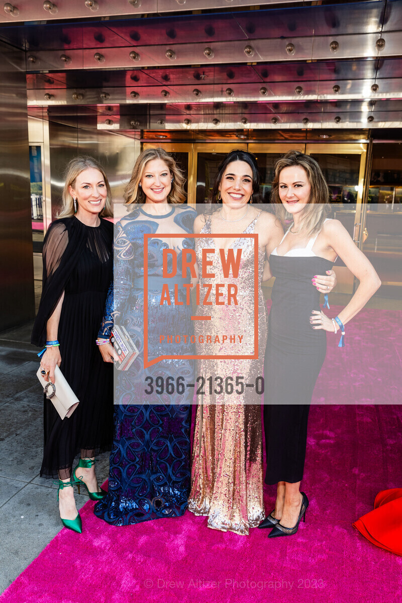 Alana Trujillo, Amy Christodoulo, Julie Liegl, Andrea Blavin, San Francisco Symphony Opening Night Gala, Louise M. Davies Symphony Hall. 201 Van Ness Ave, SF, CA 94102 US, September 22nd, 2023, Photo #3966-21365-0 Alana Trujillo, Amy Christodoulo, Julie Liegl, Andrea Blavin, Photo #3966-21365-0
