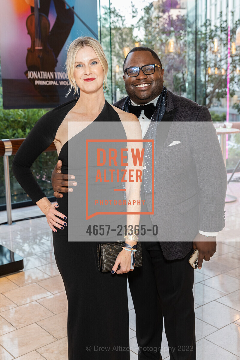 Stephanie Rooney, Harrison Boyd, San Francisco Symphony Opening Night Gala, Louise M. Davies Symphony Hall. 201 Van Ness Ave, SF, CA 94102 US, September 22nd, 2023, Photo #4657-21365-0 Stephanie Rooney, Harrison Boyd, Photo #4657-21365-0