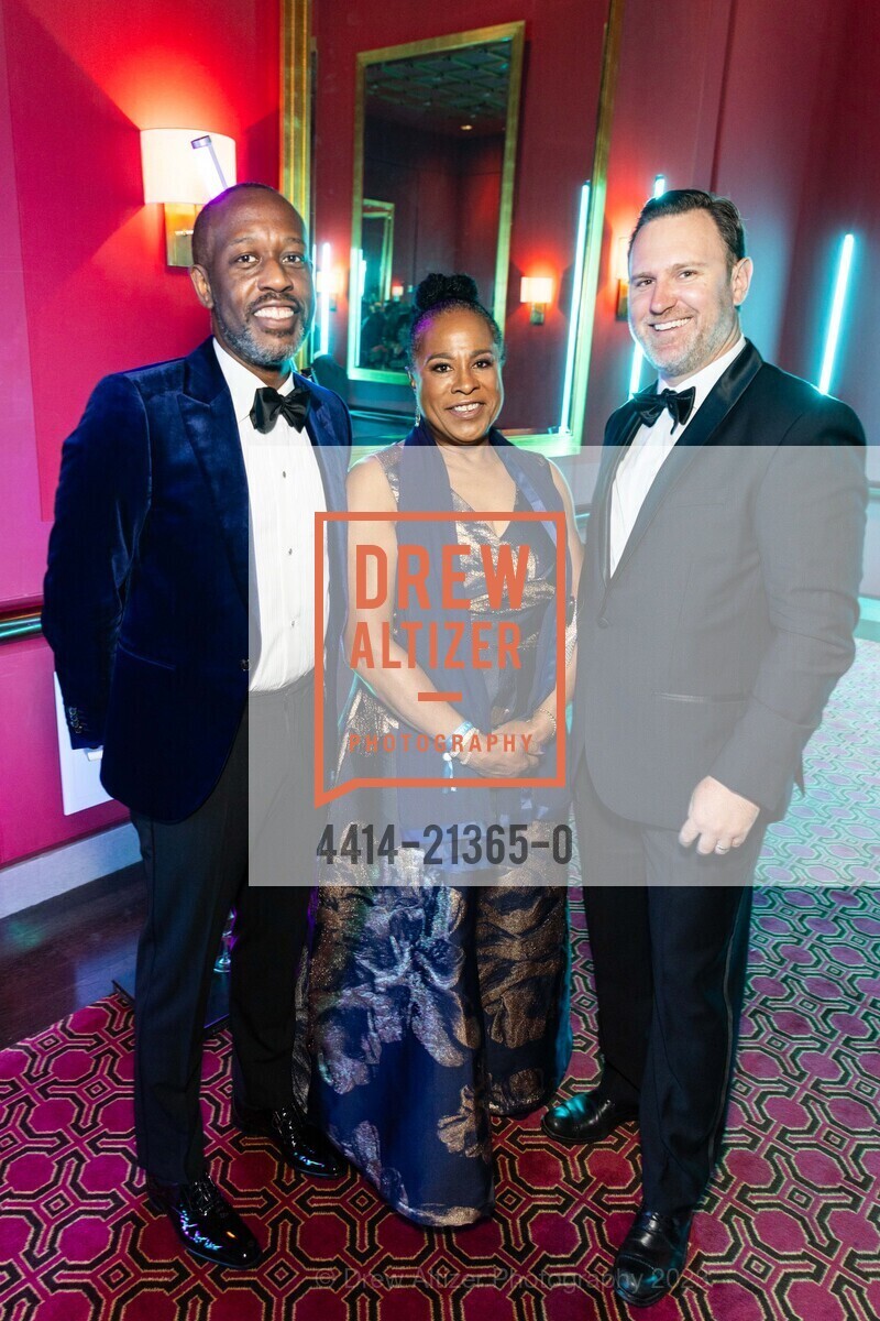 Nadir Joshua, Charmaine Curtis, Kurt McCulloch, San Francisco Symphony Opening Night Gala, Louise M. Davies Symphony Hall. 201 Van Ness Ave, SF, CA 94102 US, September 22nd, 2023, Photo #4414-21365-0 Nadir Joshua, Charmaine Curtis, Kurt McCulloch, Photo #4414-21365-0