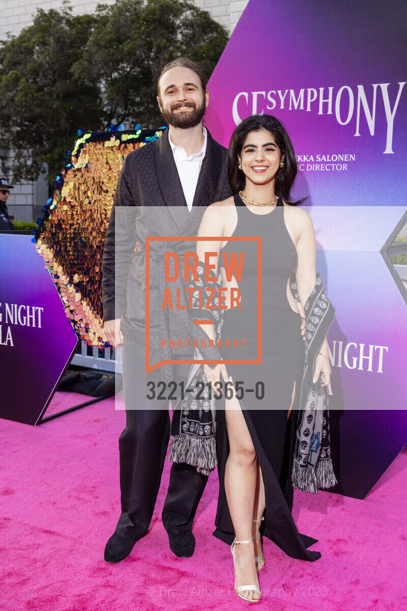 Ned Geeslin, Azalea Irani, San Francisco Symphony Opening Night Gala, Louise M. Davies Symphony Hall. 201 Van Ness Ave, SF, CA 94102 US, September 22nd, 2023, Photo #3221-21365-0 Ned Geeslin, Azalea Irani, Photo #3221-21365-0
