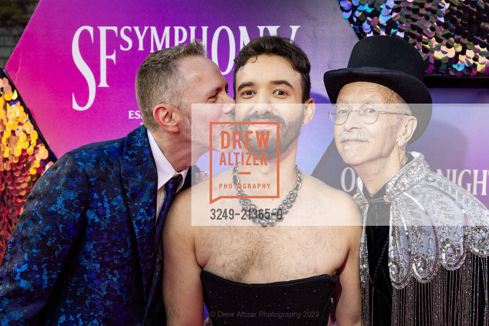 Stephen Magyari, Saul Sugarman, David Reardon, San Francisco Symphony Opening Night Gala, Louise M. Davies Symphony Hall. 201 Van Ness Ave, SF, CA 94102 US, September 22nd, 2023, Photo #3249-21365-0 Stephen Magyari, Saul Sugarman, David Reardon, Photo #3249-21365-0