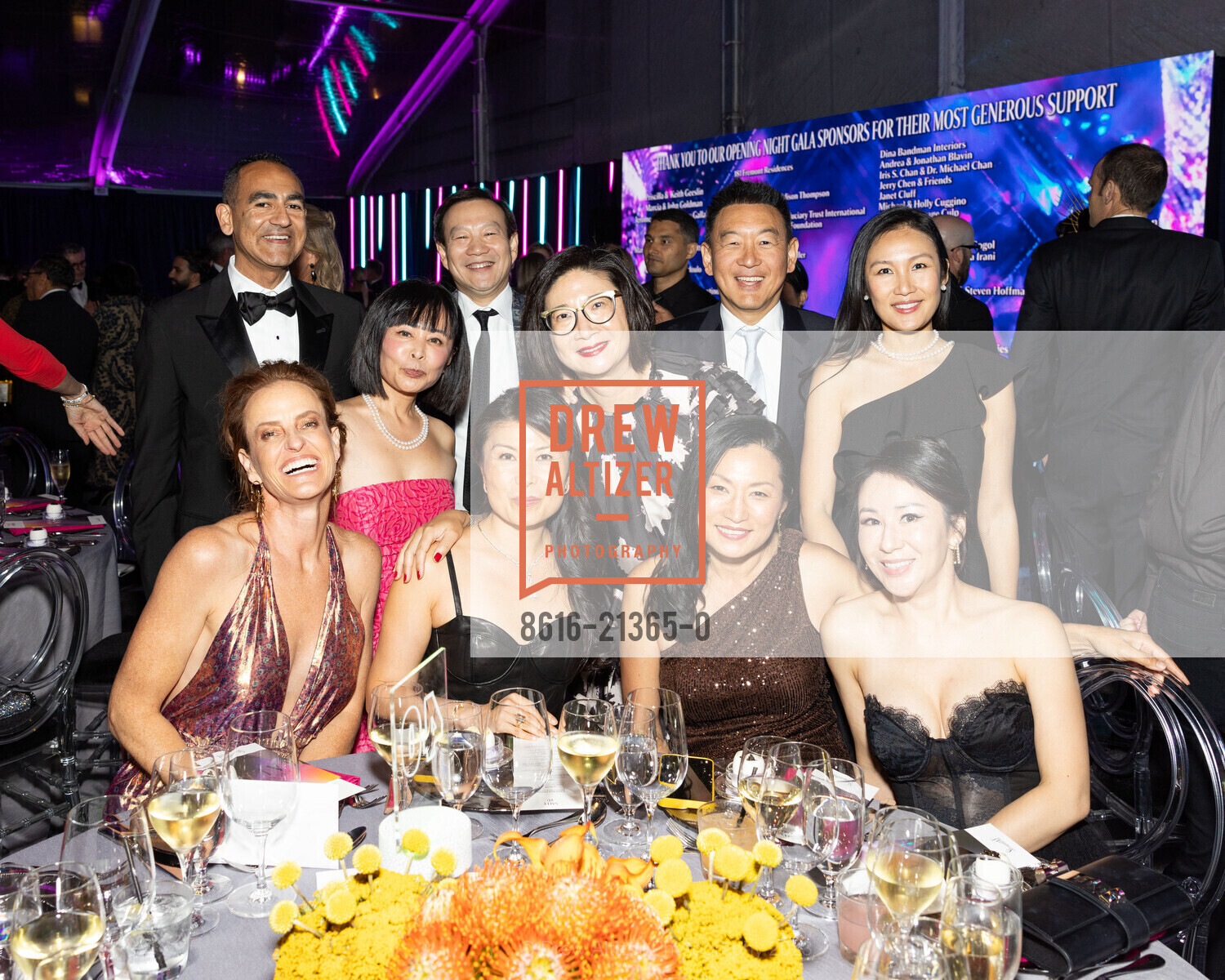 Hannah Kellogg, Rachel Chen, Sally Yu, Jeff Shen, Miranda Pan, George Liu, San Francisco Symphony Opening Night Gala, Louise M. Davies Symphony Hall. 201 Van Ness Ave, SF, CA 94102 US, September 22nd, 2023, Photo #8616-21365-0 Hannah Kellogg, Rachel Chen, Sally Yu, Jeff Shen, Miranda Pan, George Liu, Photo #8616-21365-0