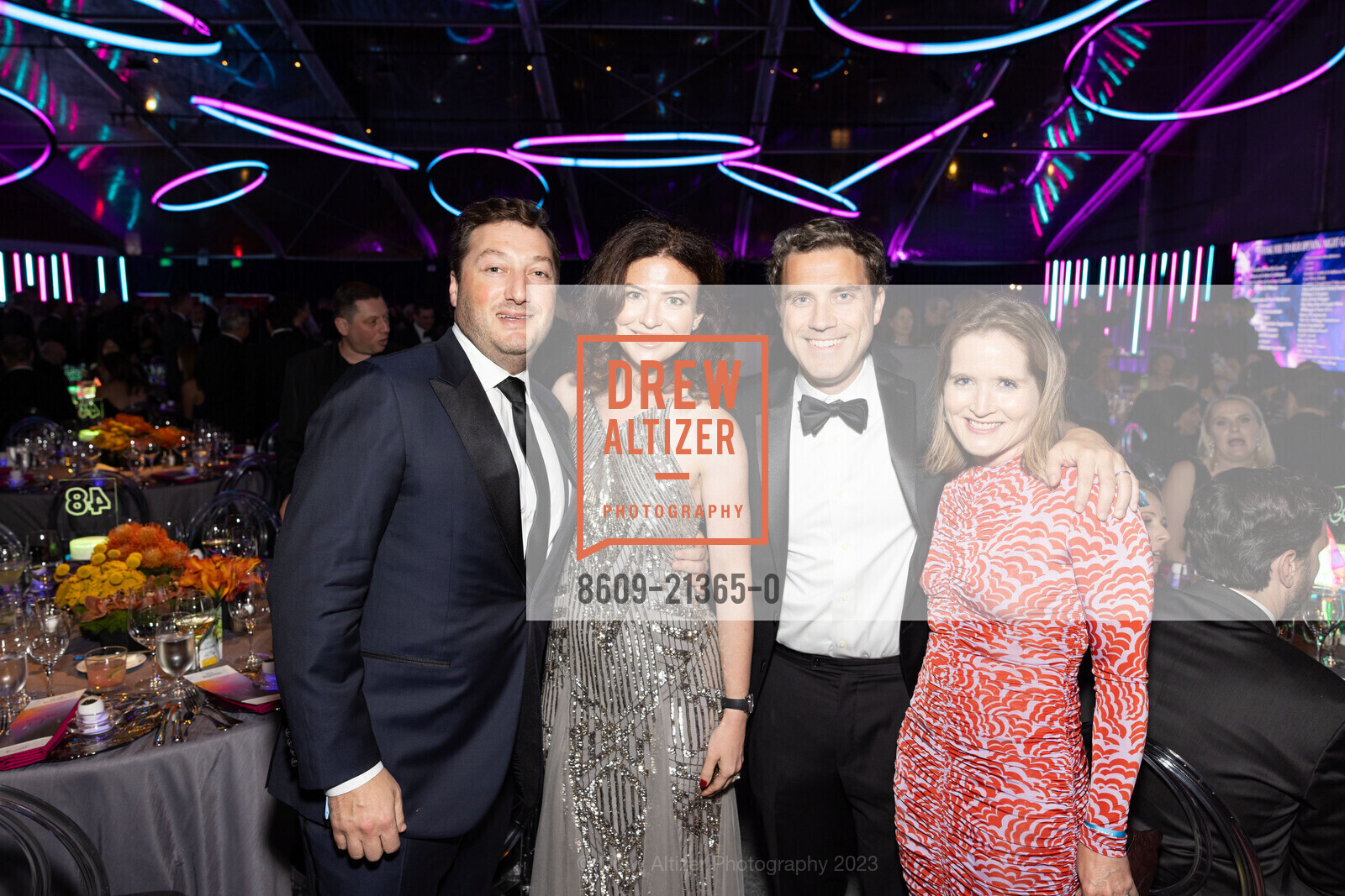 Victor Mezhvinsky, Alla Mezhvinsky, Nicholas Fram, Victoria Fram, San Francisco Symphony Opening Night Gala, Louise M. Davies Symphony Hall. 201 Van Ness Ave, SF, CA 94102 US, September 22nd, 2023, Photo #8609-21365-0 Victor Mezhvinsky, Alla Mezhvinsky, Nicholas Fram, Victoria Fram, Photo #8609-21365-0
