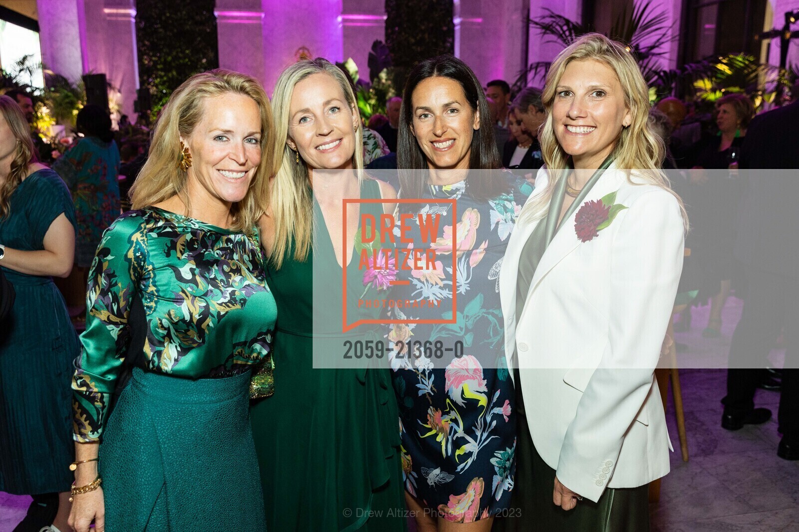 Kelly Favish, Justine Williams, Farah Anderson, Sarah Gallo, Party for The Parks 2023, The Conservatory at One Sansome @ One Sansome St, SF, CA 94104 US. The Conservatory at One Sansome @ One Sansome St, SF, CA 94104 US, September 23rd, 2023, Photo #2059-21368-0 Kelly Favish, Justine Williams, Farah Anderson, Sarah Gallo, Photo #2059-21368-0