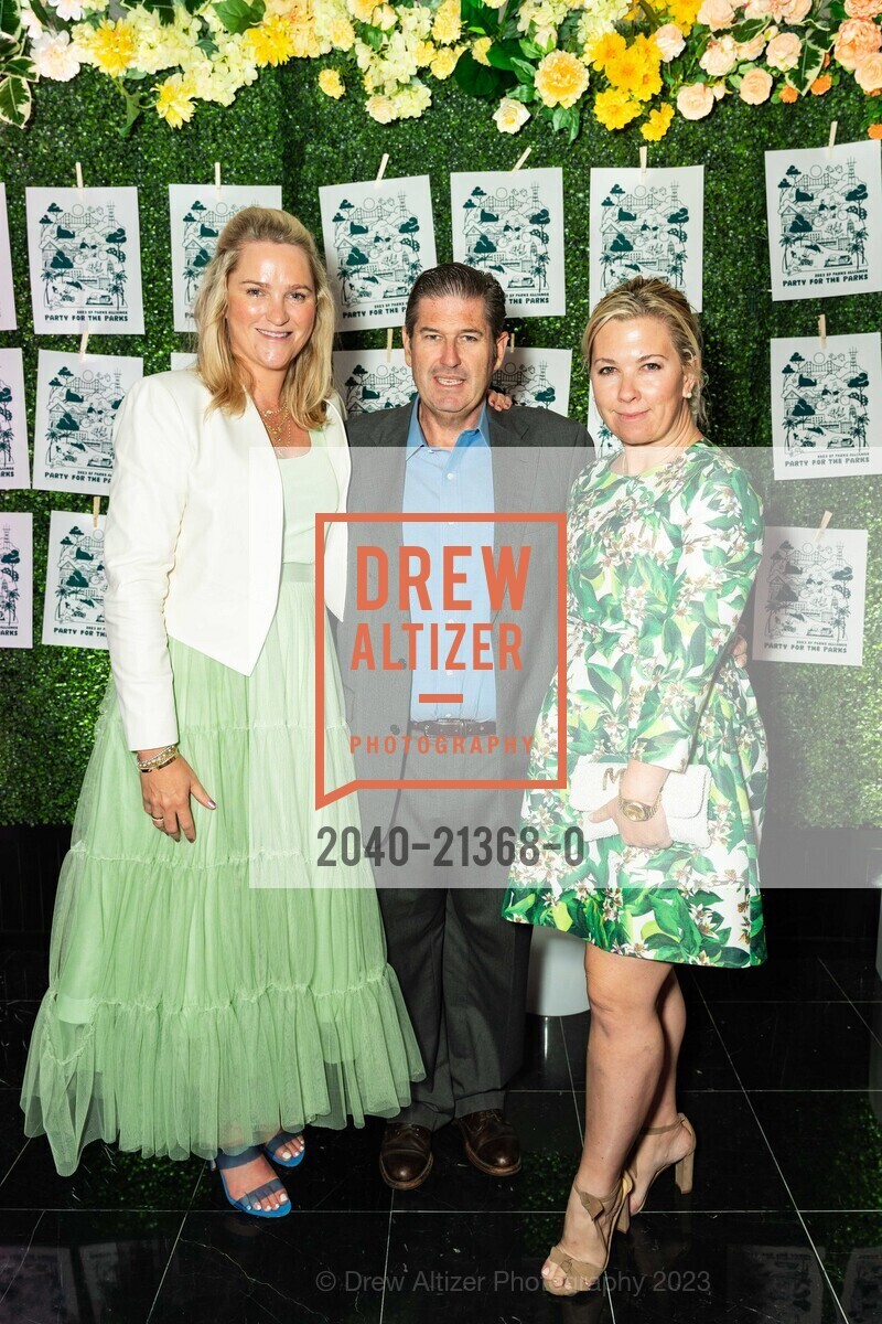Kendall Duford, Jody Harris, Michelle Harris, Party for The Parks 2023, The Conservatory at One Sansome @ One Sansome St, SF, CA 94104 US. The Conservatory at One Sansome @ One Sansome St, SF, CA 94104 US, September 23rd, 2023, Photo #2040-21368-0 Kendall Duford, Jody Harris, Michelle Harris, Photo #2040-21368-0