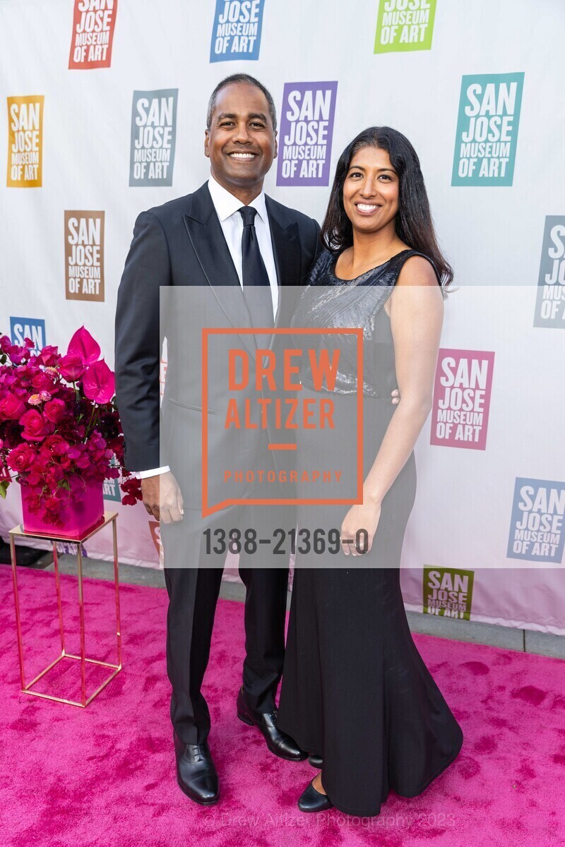 Ahmad Thomas, Reena Thomas, San Jose Museum of Art 2023, 110 S Market St, San Jose, CA 95113 US. 110 S Market St, San Jose, CA 95113 US, September 23rd, 2023, Photo #1388-21369-0 Ahmad Thomas, Reena Thomas, Photo #1388-21369-0