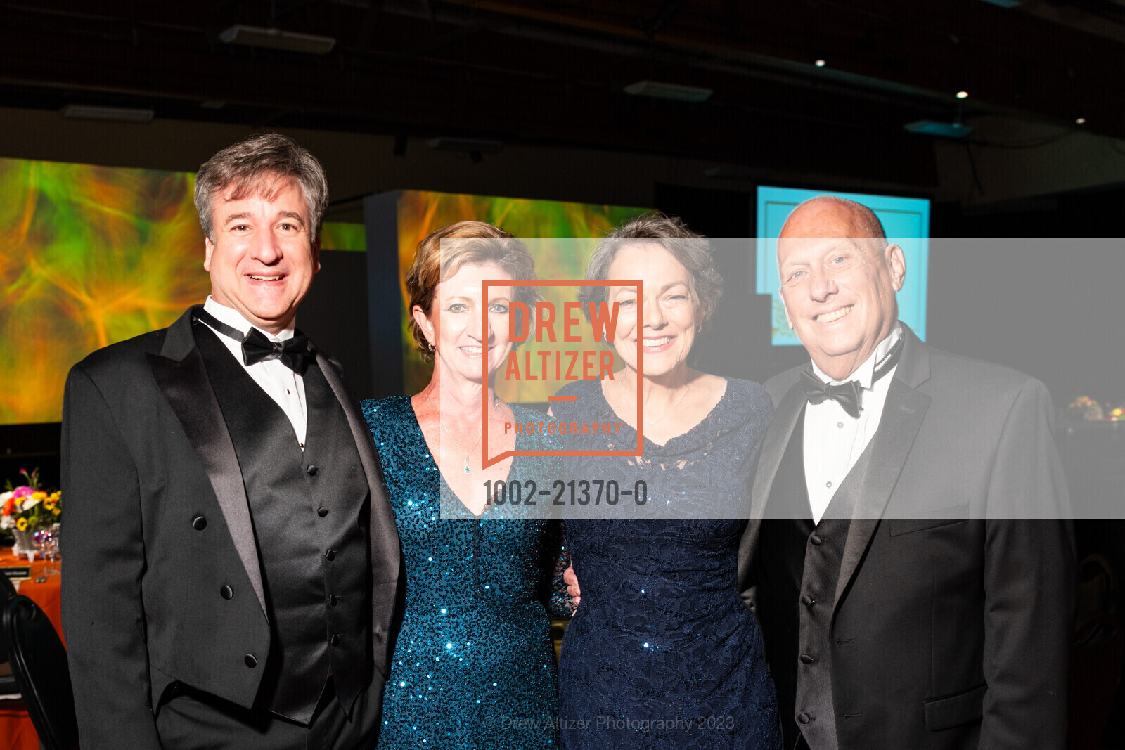 Matt Liistro, Mitzi Pate, Julia Wooding, Curt Wise, "Stepping Out To Celebrate Life" Gala 2023, Marin Center Exhibit Hall. San Rafael, CA 94903, September 23rd, 2023, Photo #1002-21370-0 Matt Liistro, Mitzi Pate, Julia Wooding, Curt Wise, Photo #1002-21370-0