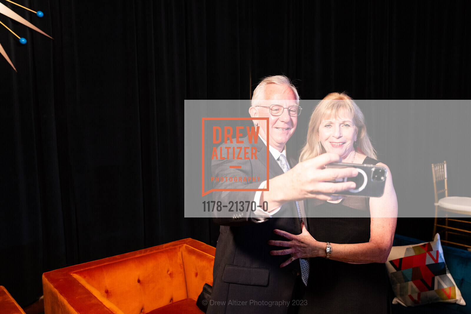 Patrick Marshall, Adele Levin, "Stepping Out To Celebrate Life" Gala 2023, Marin Center Exhibit Hall. San Rafael, CA 94903, September 23rd, 2023, Photo #1178-21370-0 Patrick Marshall, Adele Levin, Photo #1178-21370-0